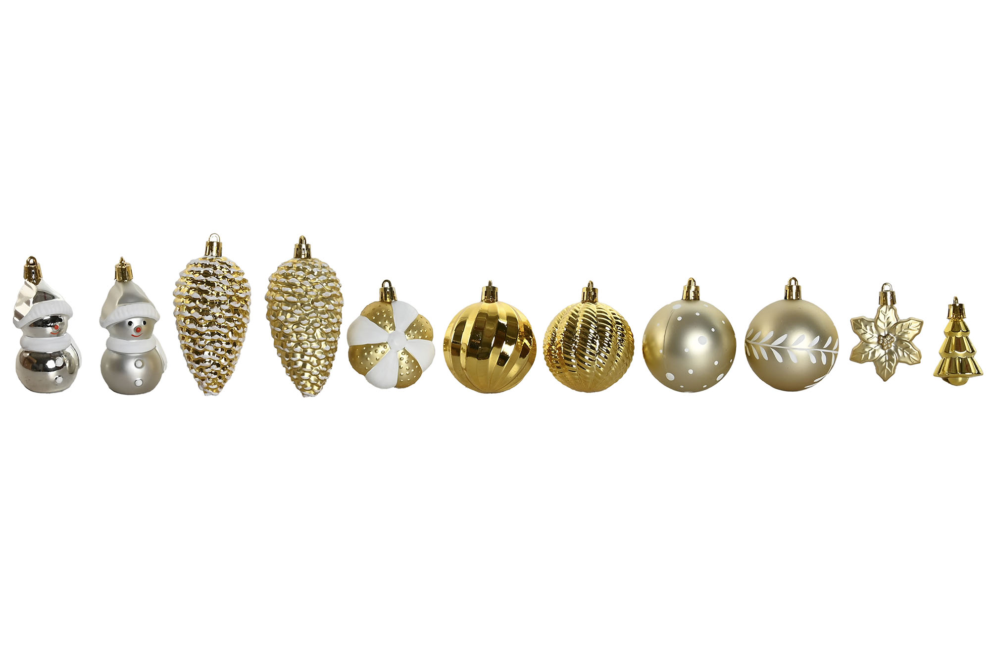 BOLA DECORACION SET 37 PVC 24X6X35 DORADO