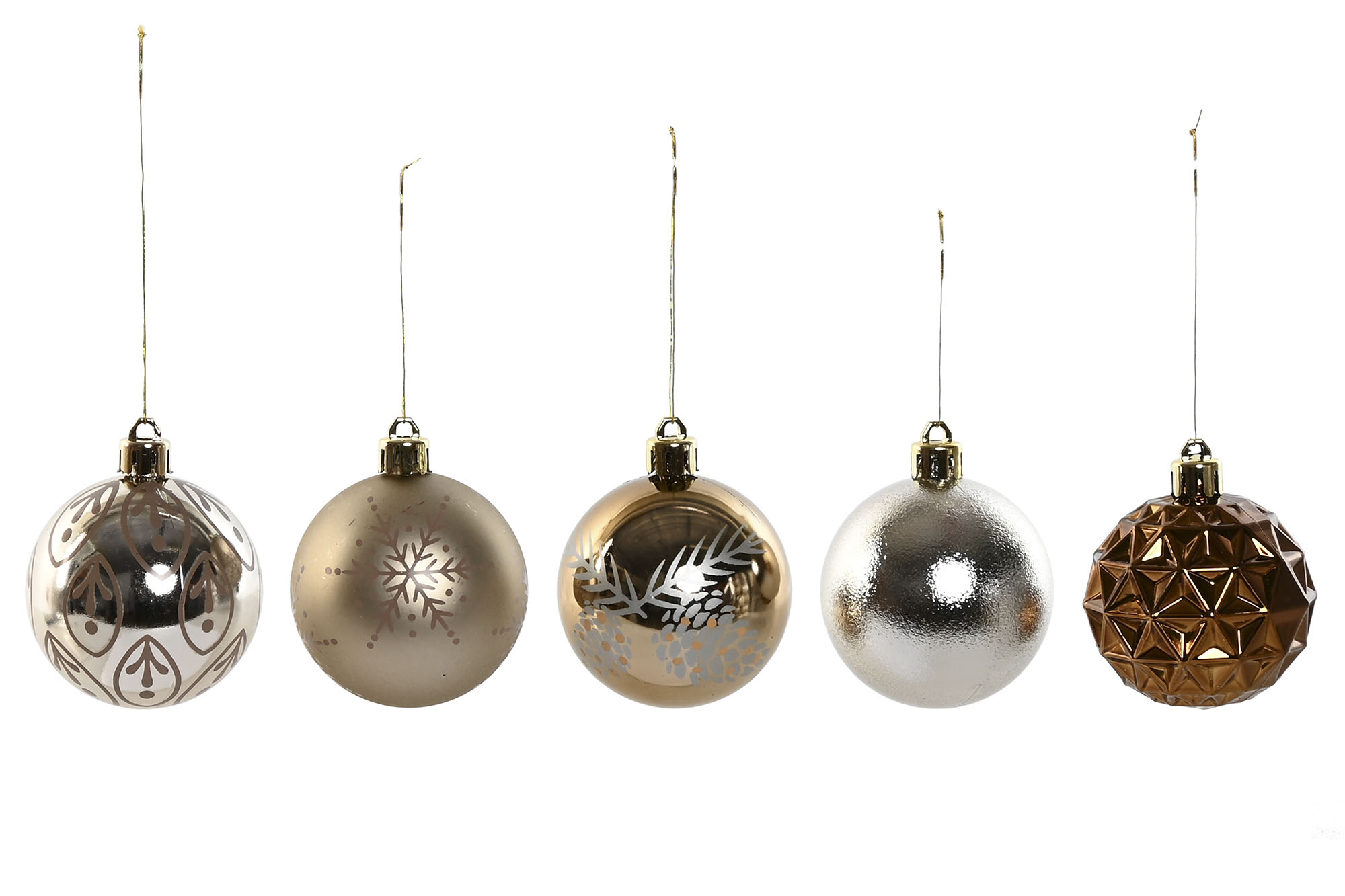 BOLA DECORACION SET 25 PE 16X16X26 BRONCE