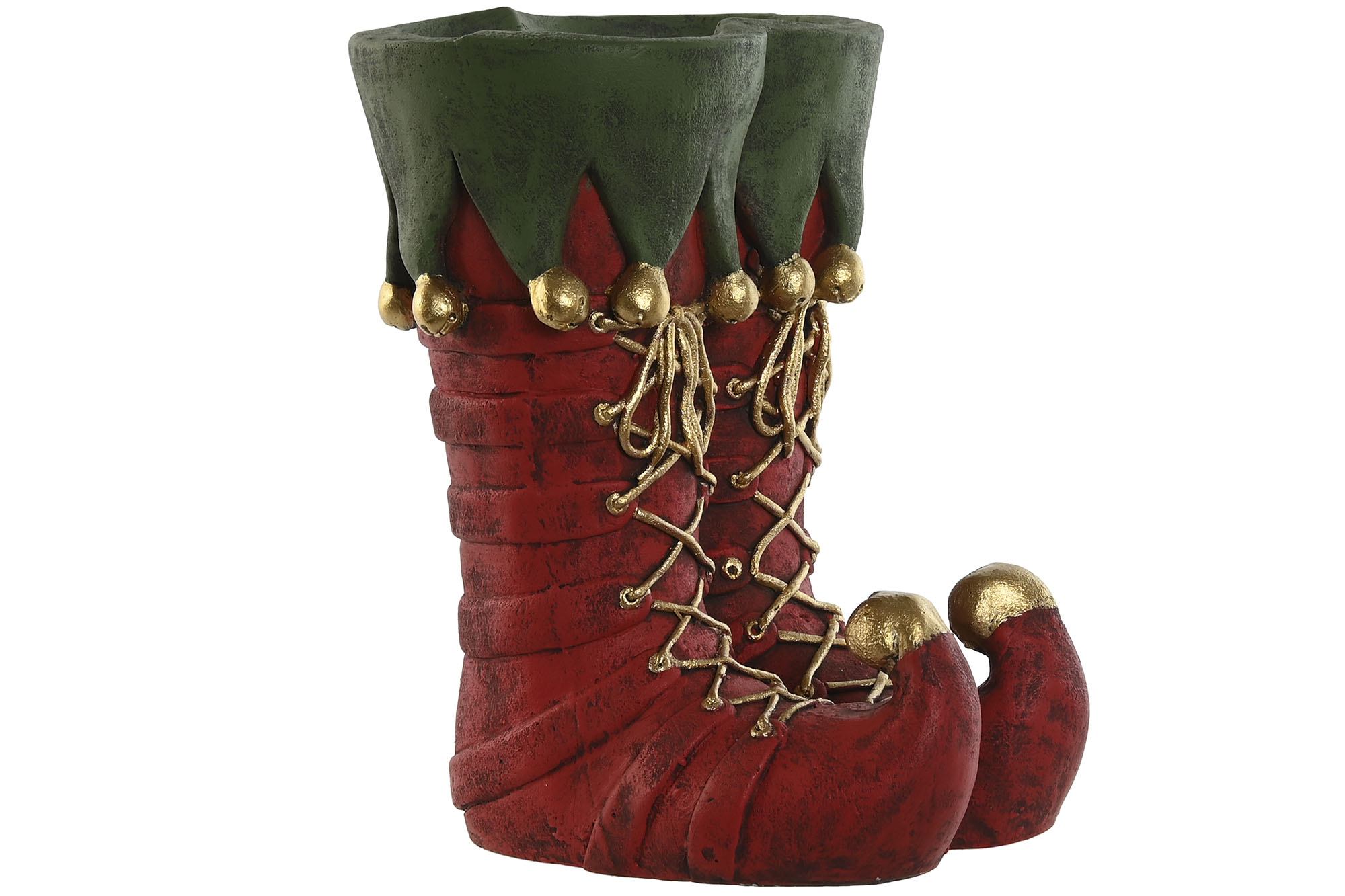 MACETERO MAGNESIA 31,5X29X38 BOTAS ELFO ROJO