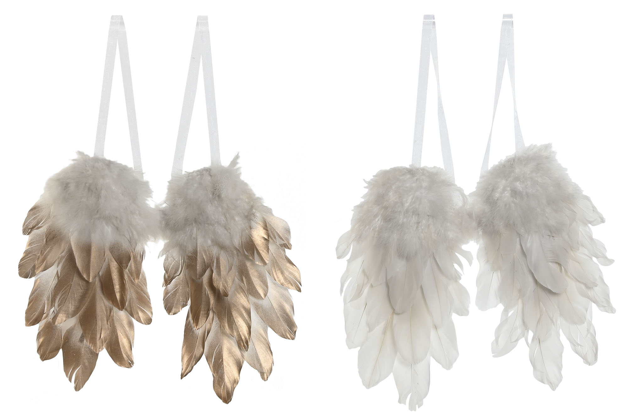 DECORACION COLGANTE PLUMA 28X4X33 ALAS 2 SURT.