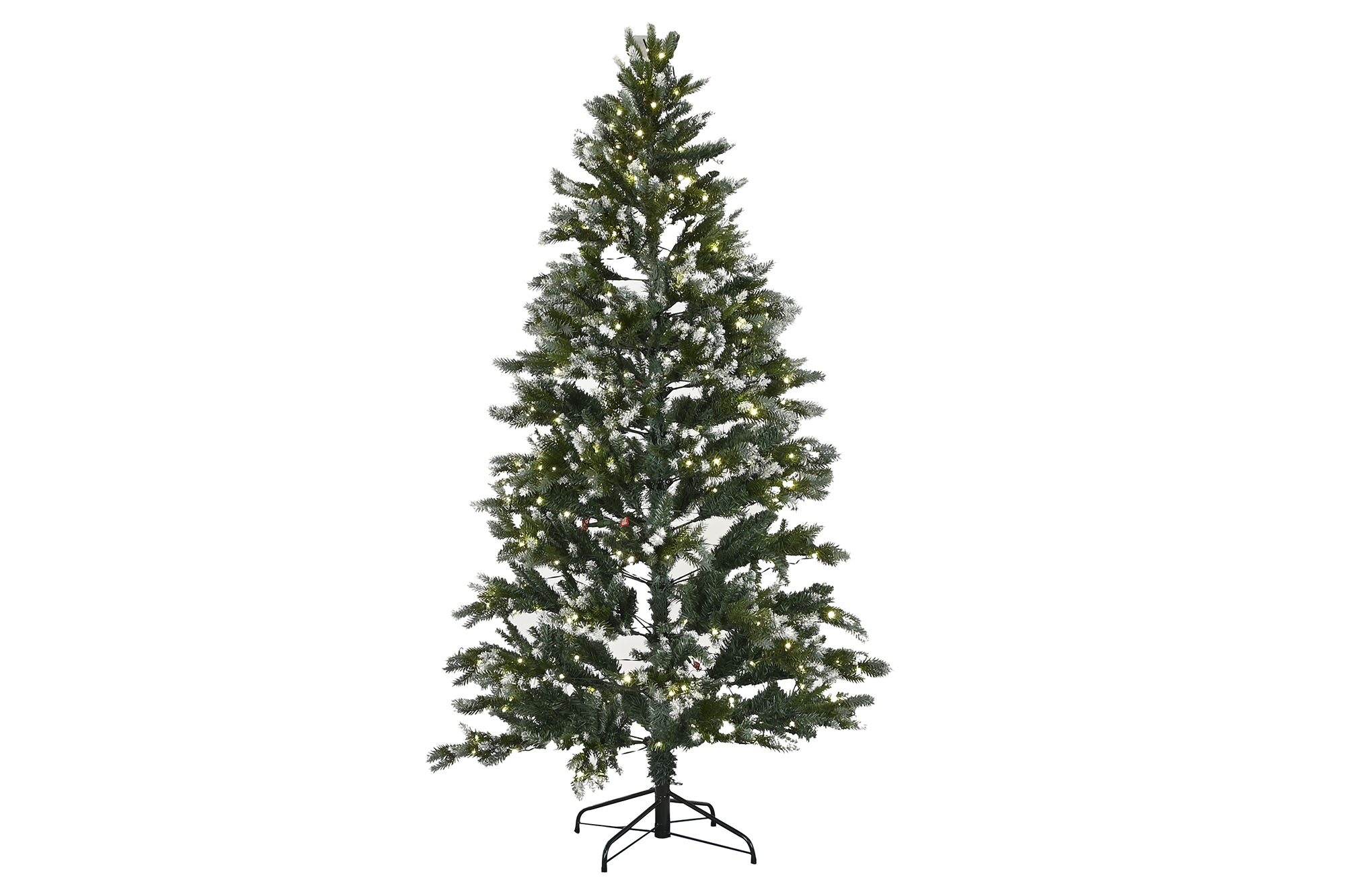 ARBOL LED PE 130X130X210 370L 1113 RAMAS NEVADO