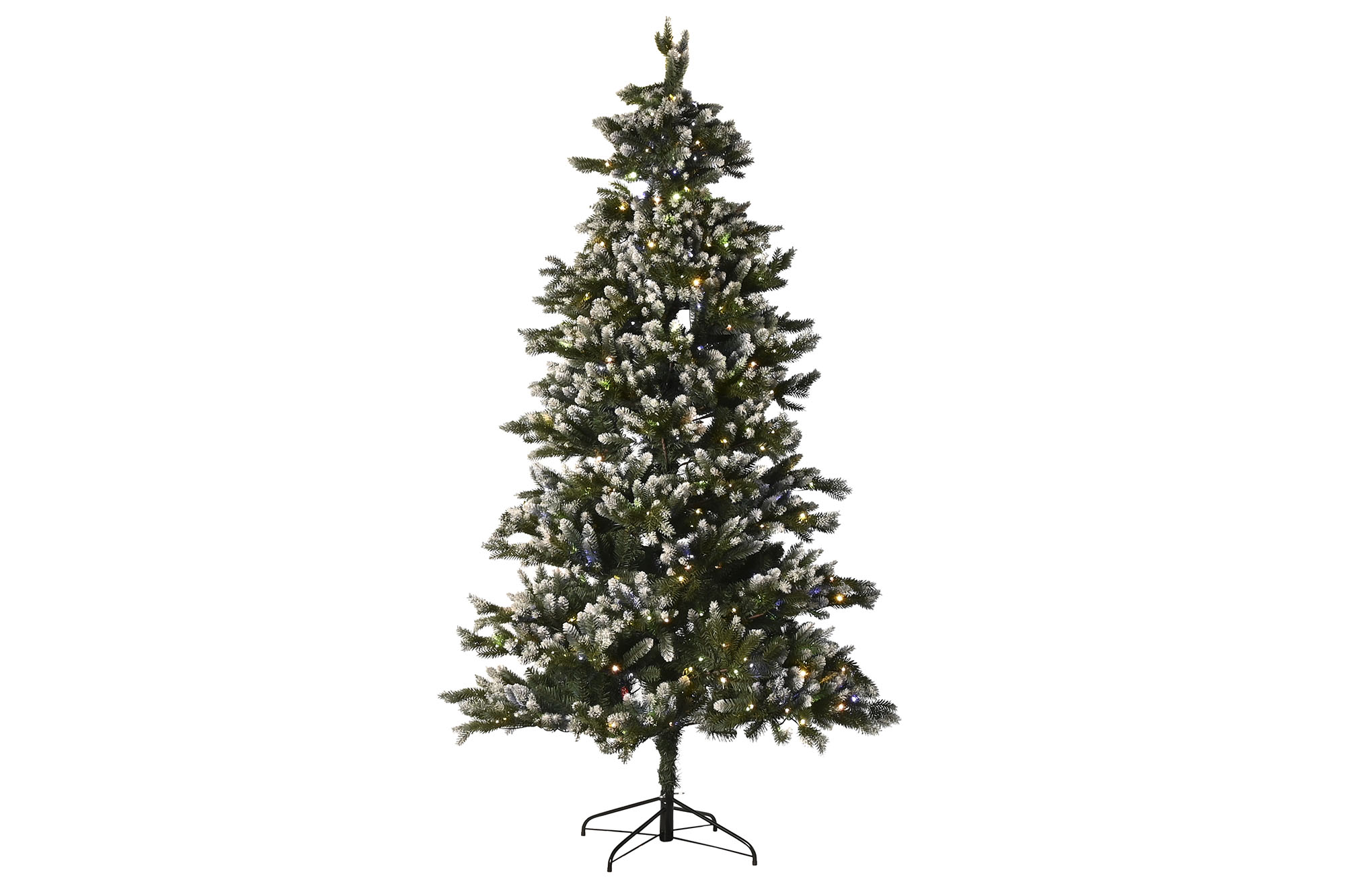 ARBOL LED PE 140X140X240 520L 1489 RAMAS NEVADO
