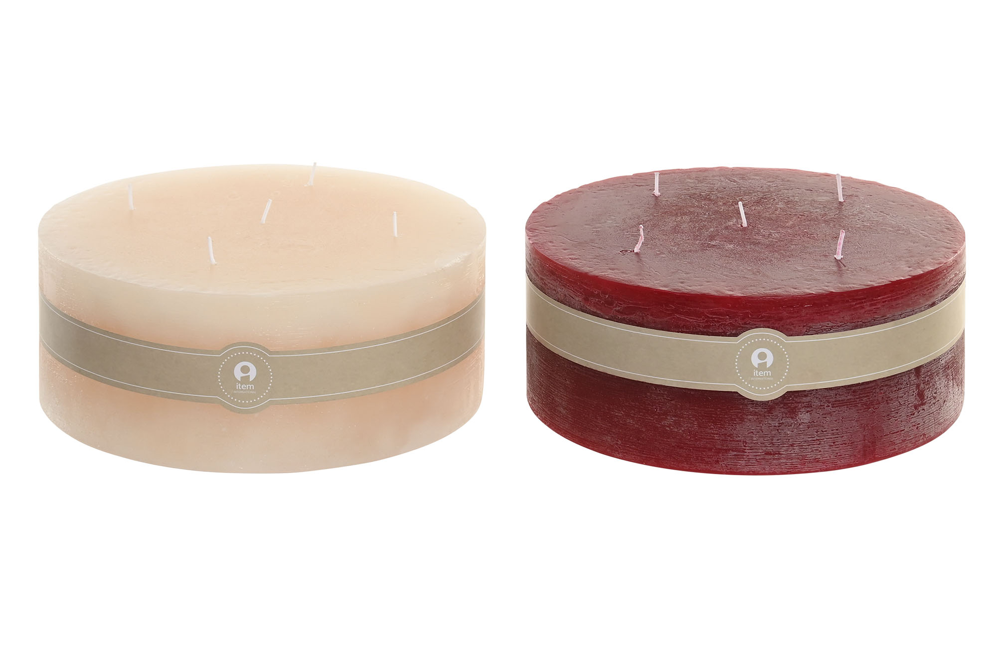 VELA CERA PARAFINA 25X25X10 4400 GR, 2 SURT.