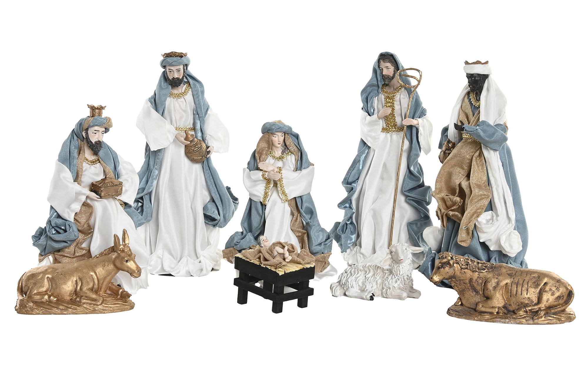 NACIMIENTO SET 9 POLIESTER 20X15X30 AZUL