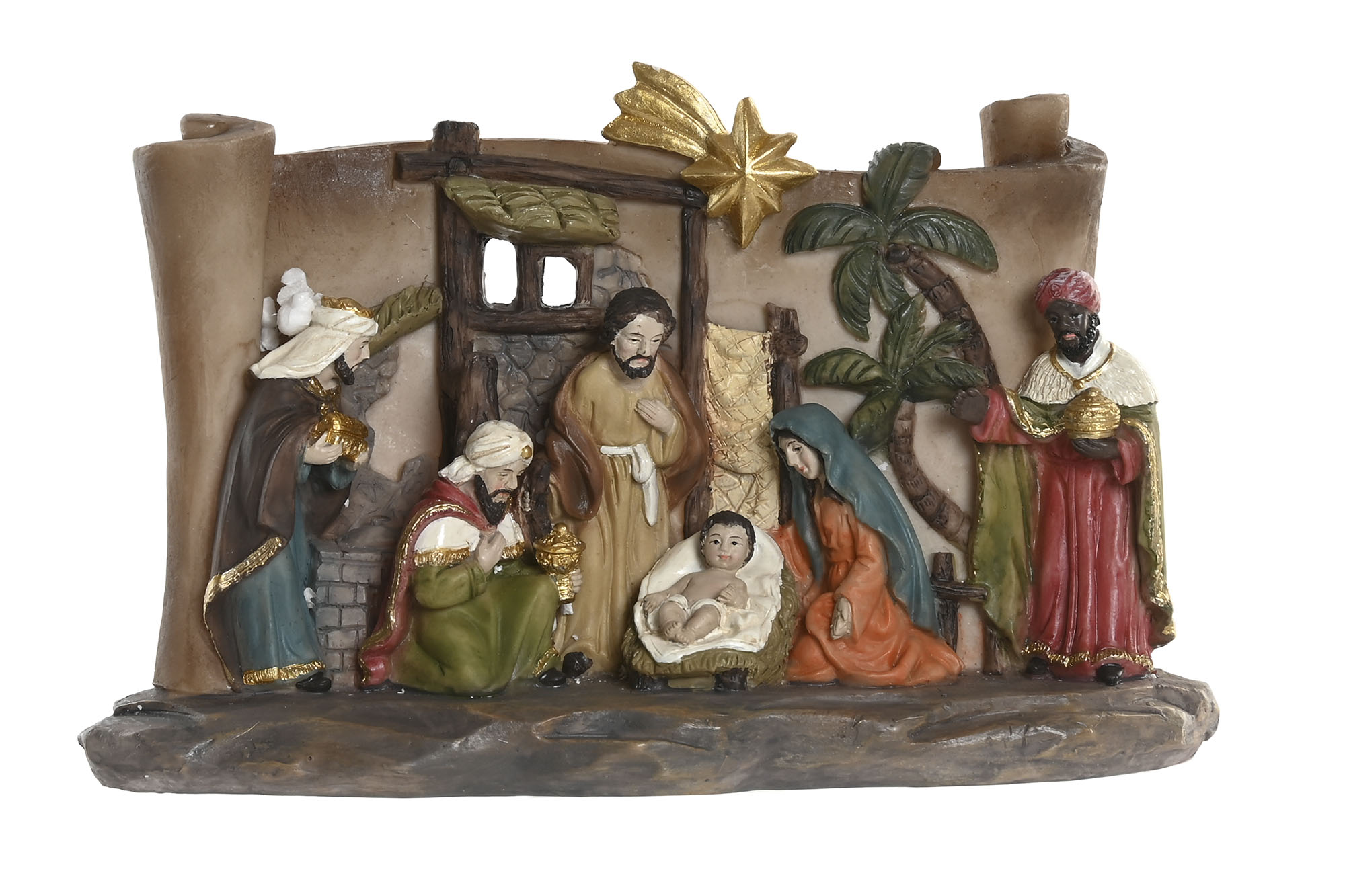 NACIMIENTO RESINA 21X8X12,5 MULTICOLOR