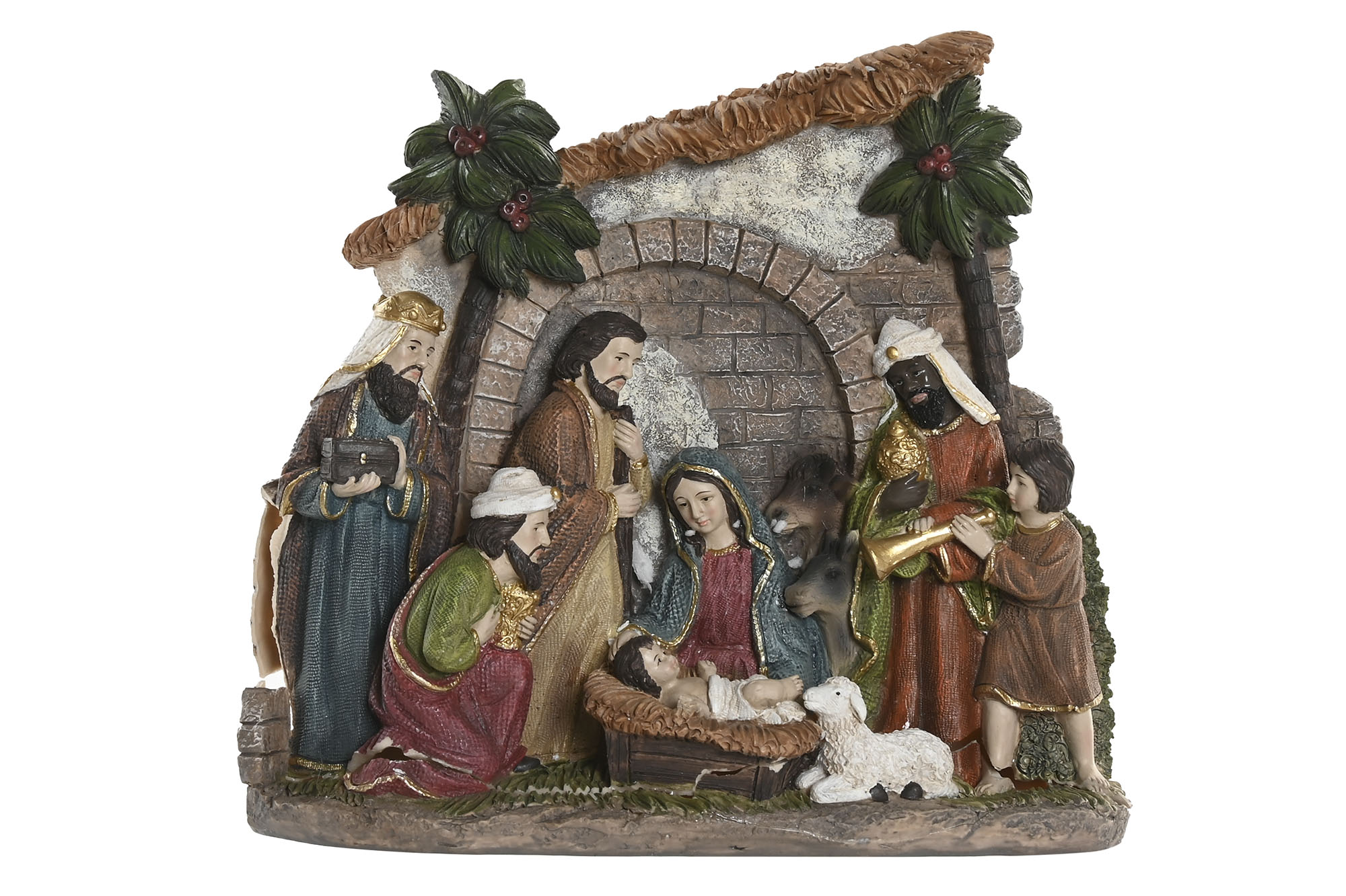 NACIMIENTO RESINA 21X6X19 MULTICOLOR