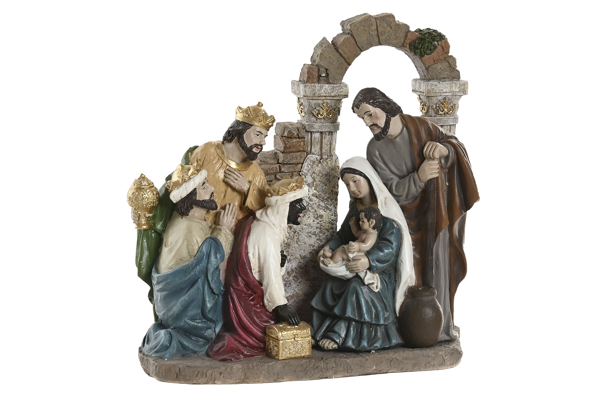 NACIMIENTO RESINA 20,5X8,5X20,5 MULTICOLOR