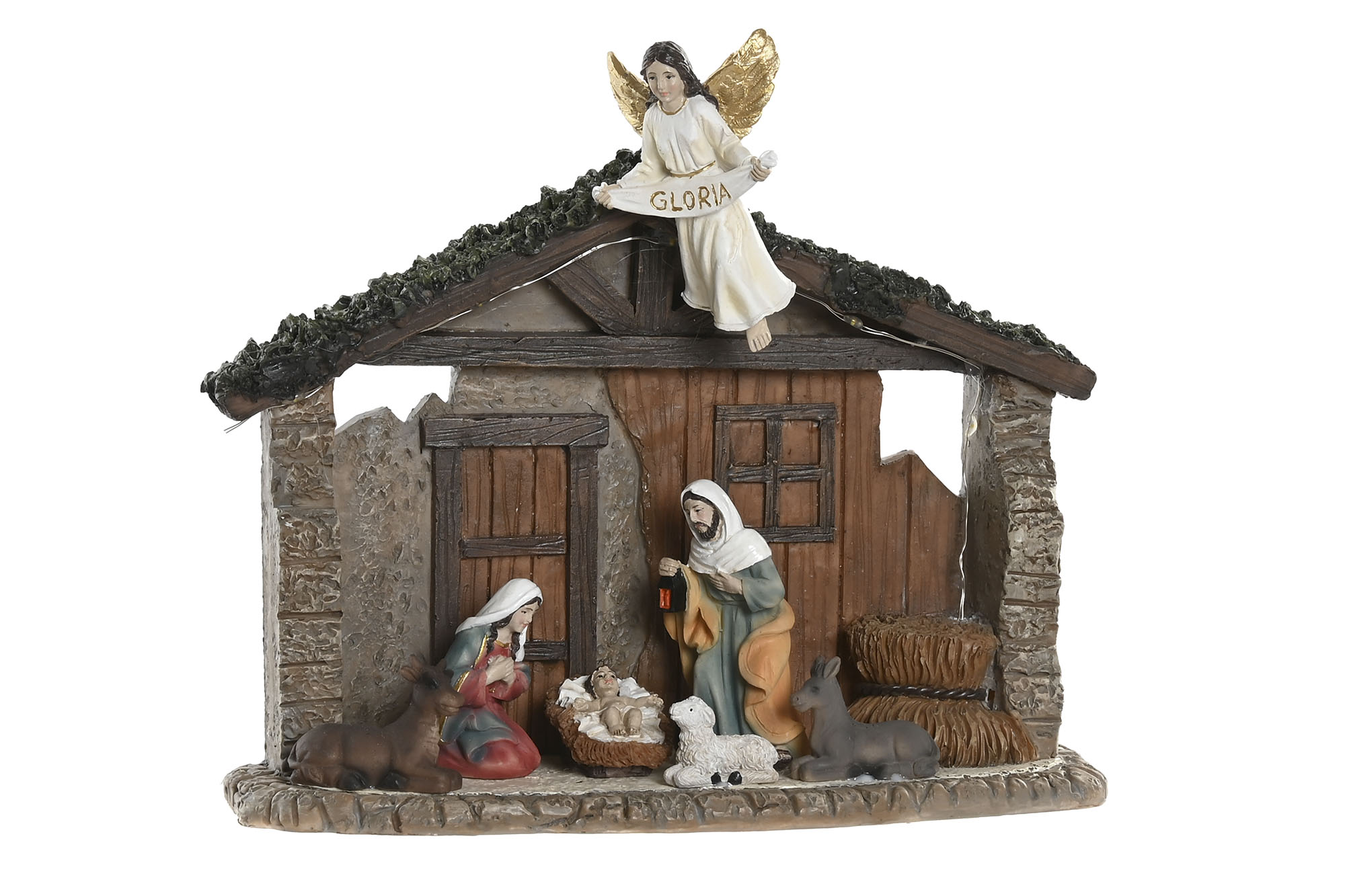 NACIMIENTO LED RESINA 21,5X8X17,5 MULTICOLOR