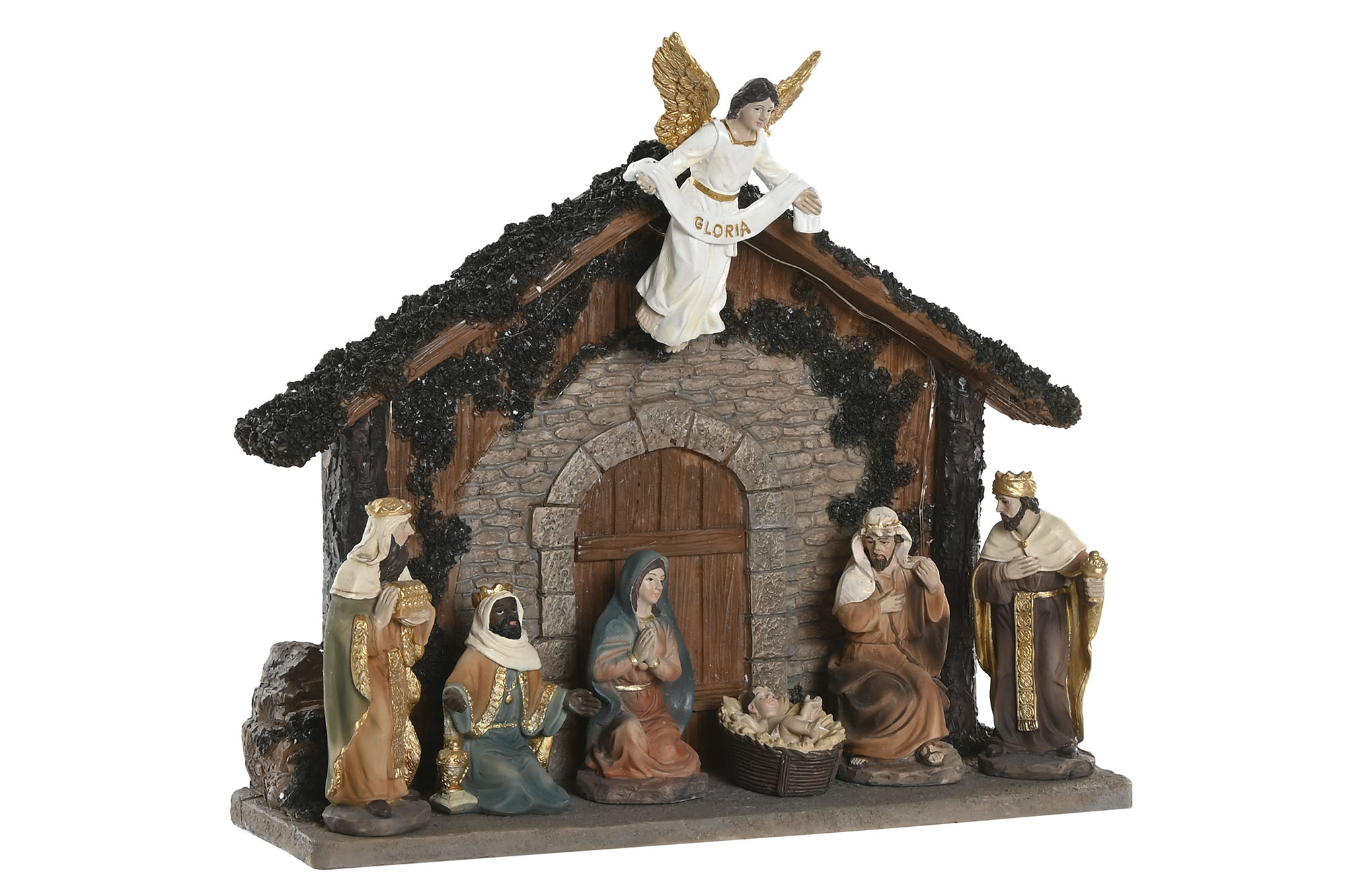 NACIMIENTO LED RESINA 28X8,5X23 MULTICOLOR