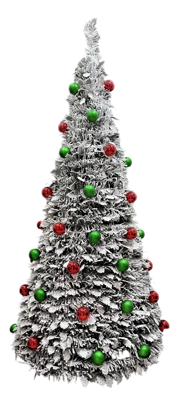 ARBOL LED PVC 71X71X180 IP44 PLEGABLE NEVADO VERDE