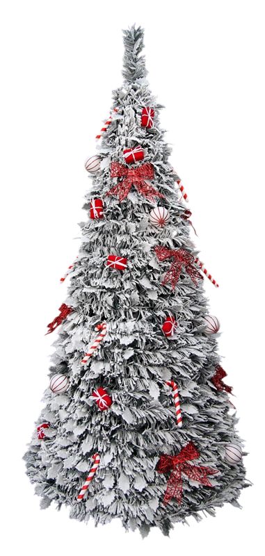 ARBOL LED PVC 63,5X63,5X150 IP44 PLEGABLE NEVADO