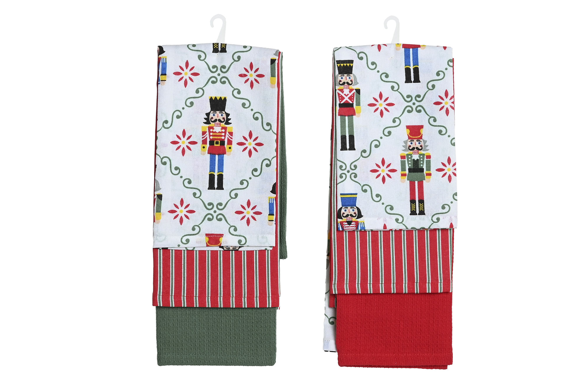 PAÑO SET 3 ALGODON 60X0,2X40 170GSM, ROJO