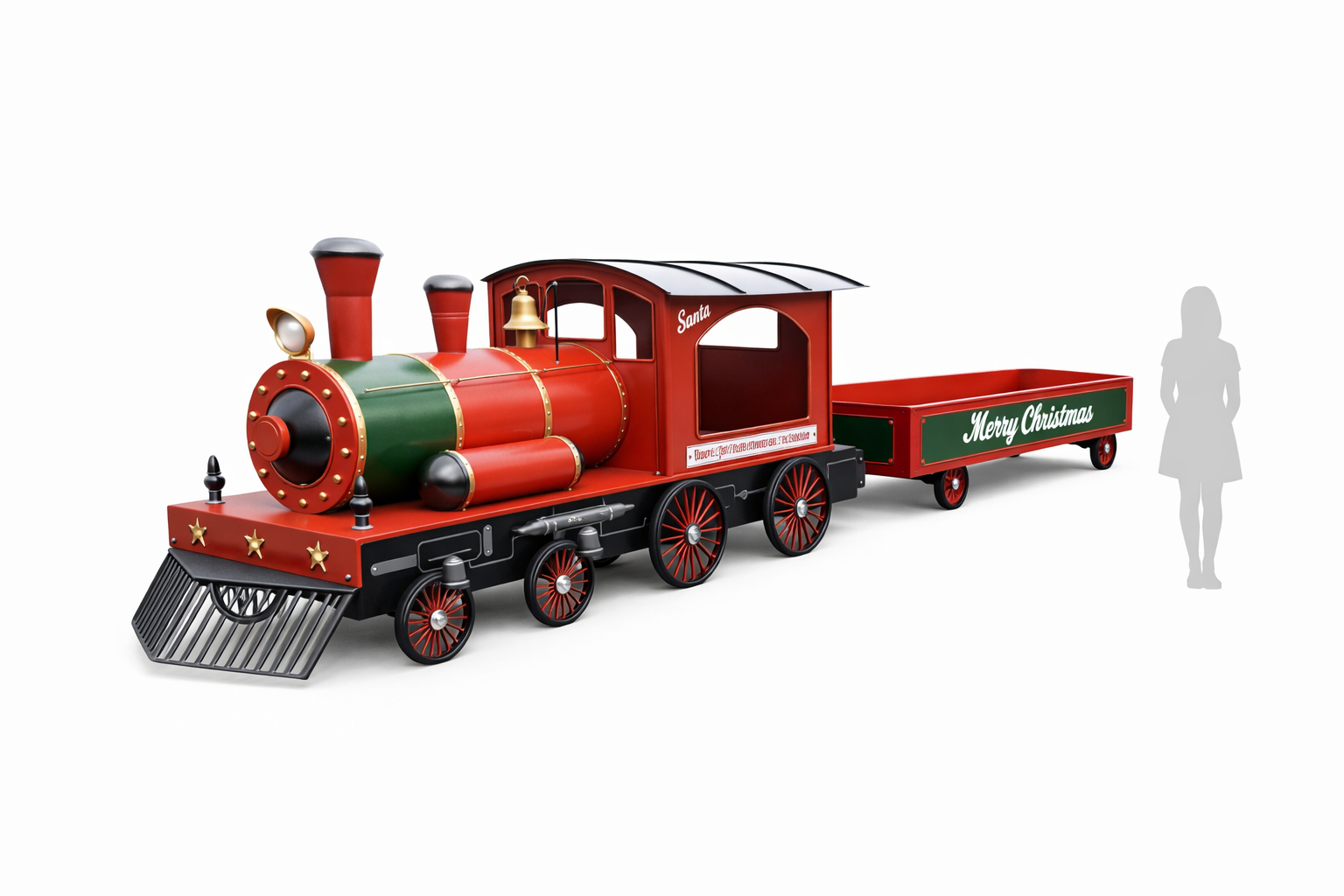 TREN LED METAL 594X139X183 180KG PIEZA XXL ROJO