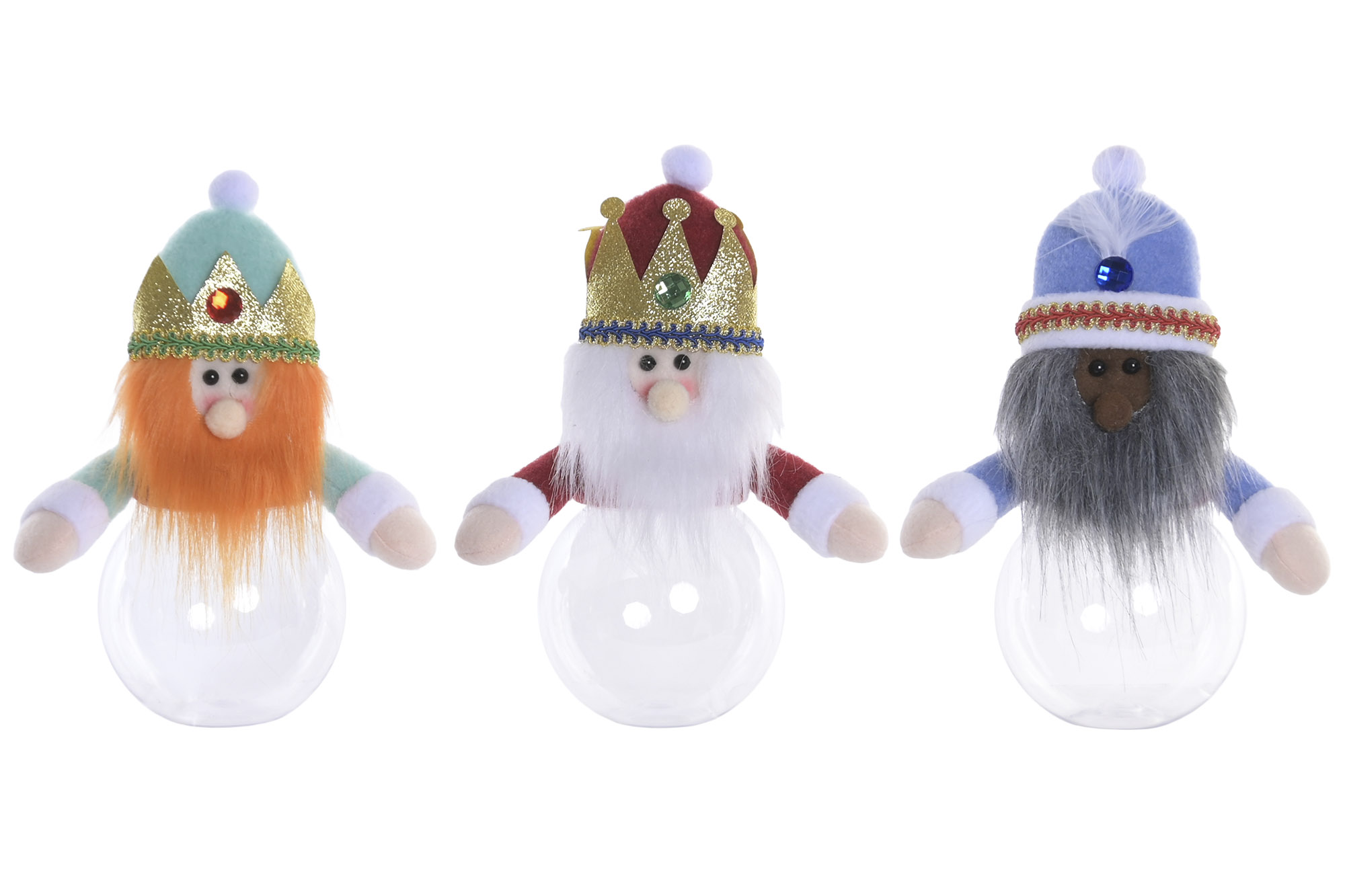 FIGURA POLIESTER PE 18X11X25 REYES MAGOS 3 SURT.