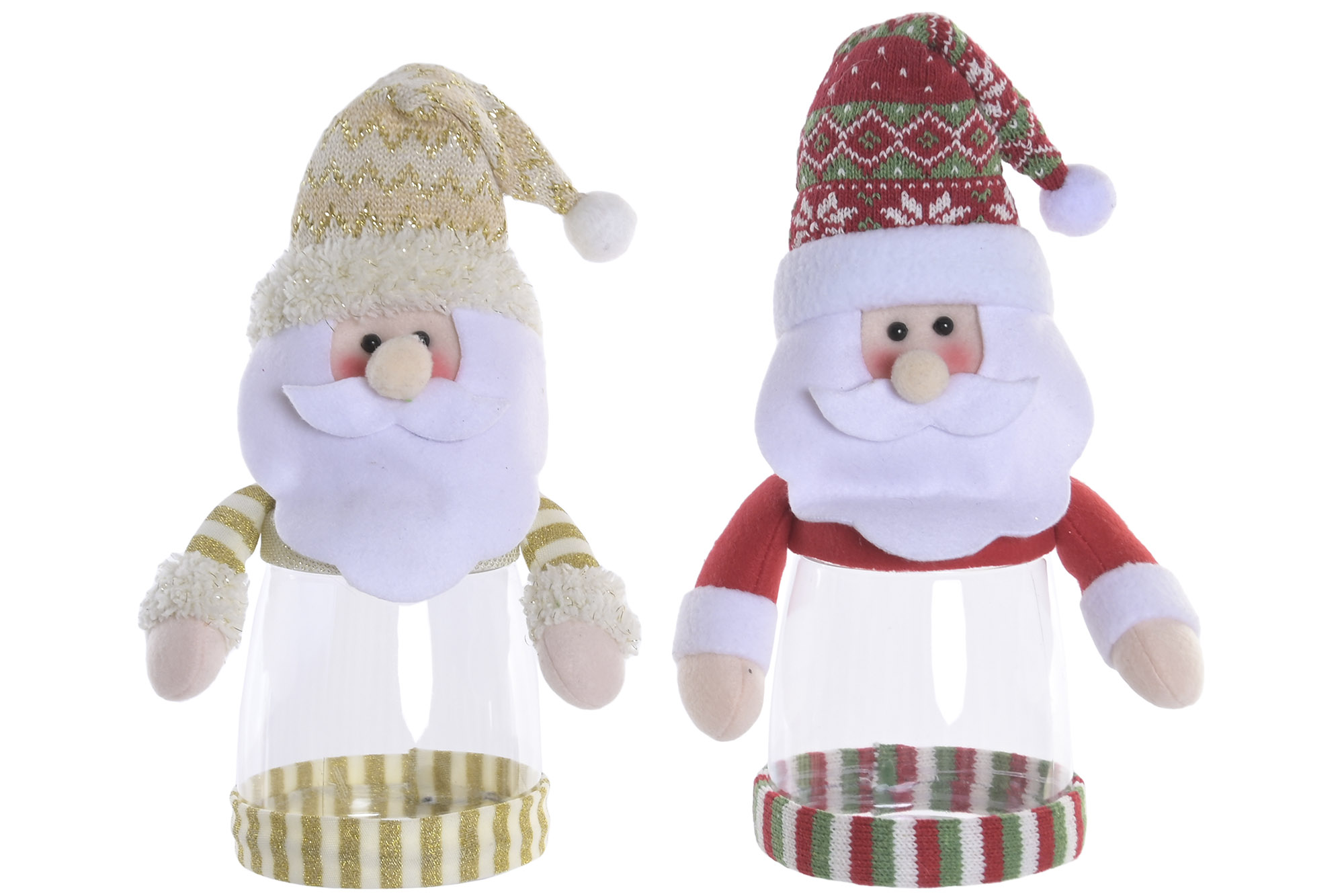 CAJA POLIESTER PE 18X12X30 PAPA NOEL 2 SURT.