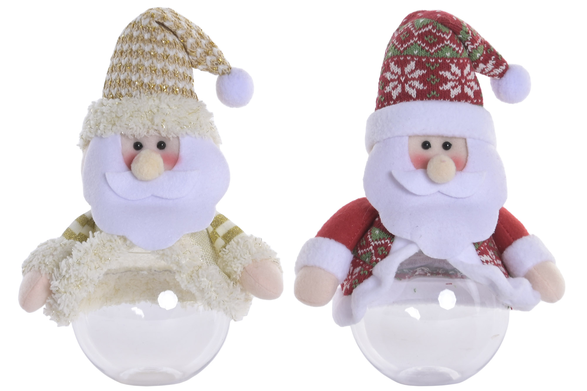 CAJA POLIESTER PE 18X11X25 PAPA NOEL 2 SURT.
