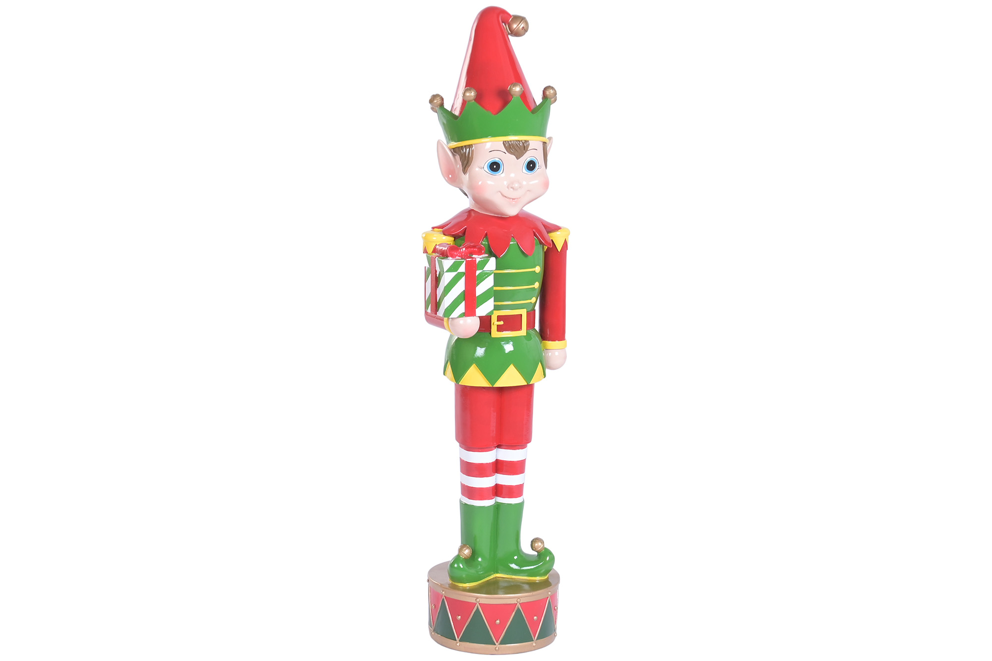 FIGURA RESINA 25X24,5X91,5 ELFO ROJO