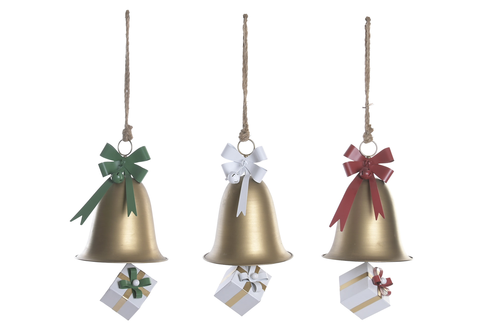 DECORACION COLGANTE METAL 20,5X20,5X40 25 cm cuerd