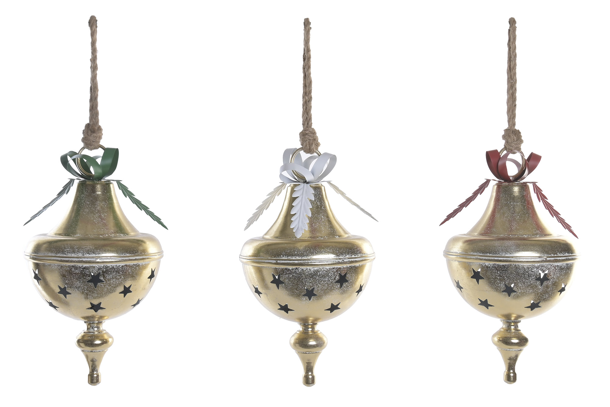 DECORACION COLGANTE METAL 24,5X24,5X44 25 cm cuerd