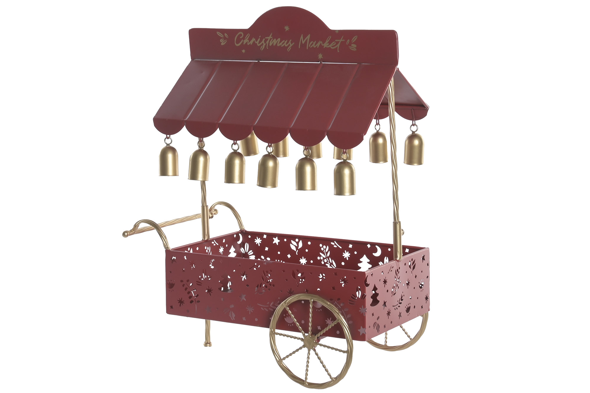 CARRO METAL 42X26X57,5 ROJO