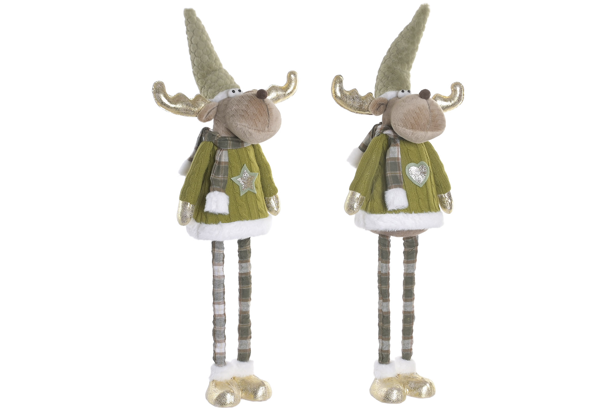 FIGURA POLIESTER 30X18X54 RENO DORADO 2 SURT.