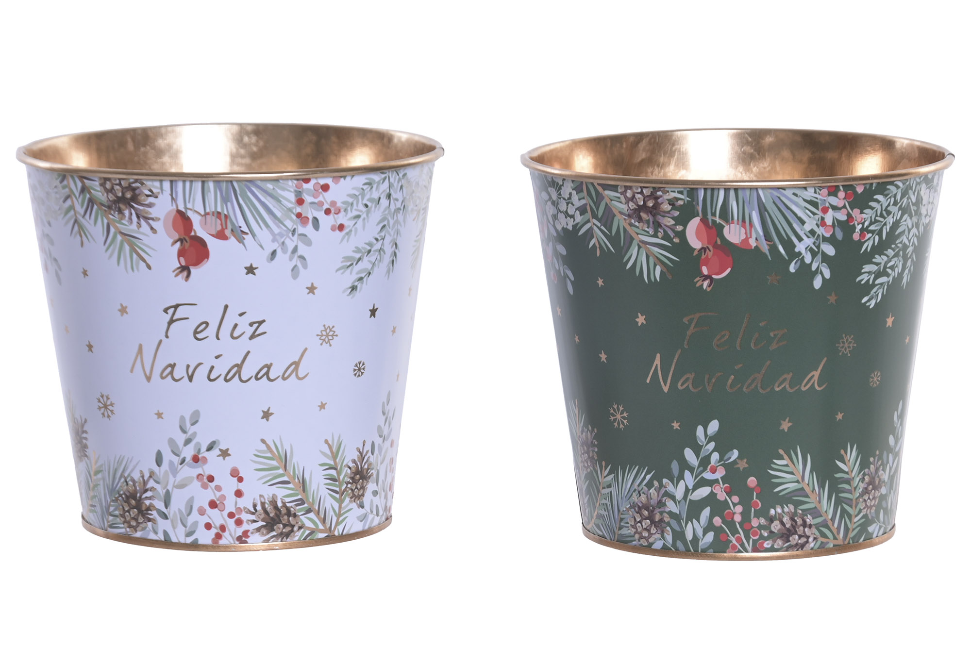 CESTA METAL 13,5X13,5X12 DORADO 2 SURT.