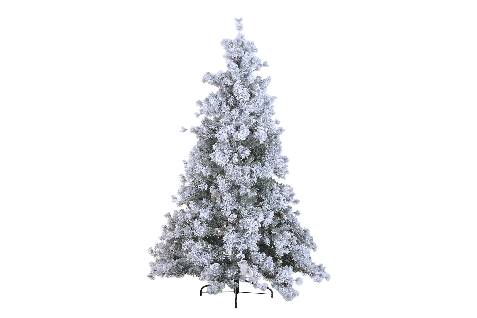 ARBOL LED PVC 110X110X180 230LED 688 RAMAS NEVADO
