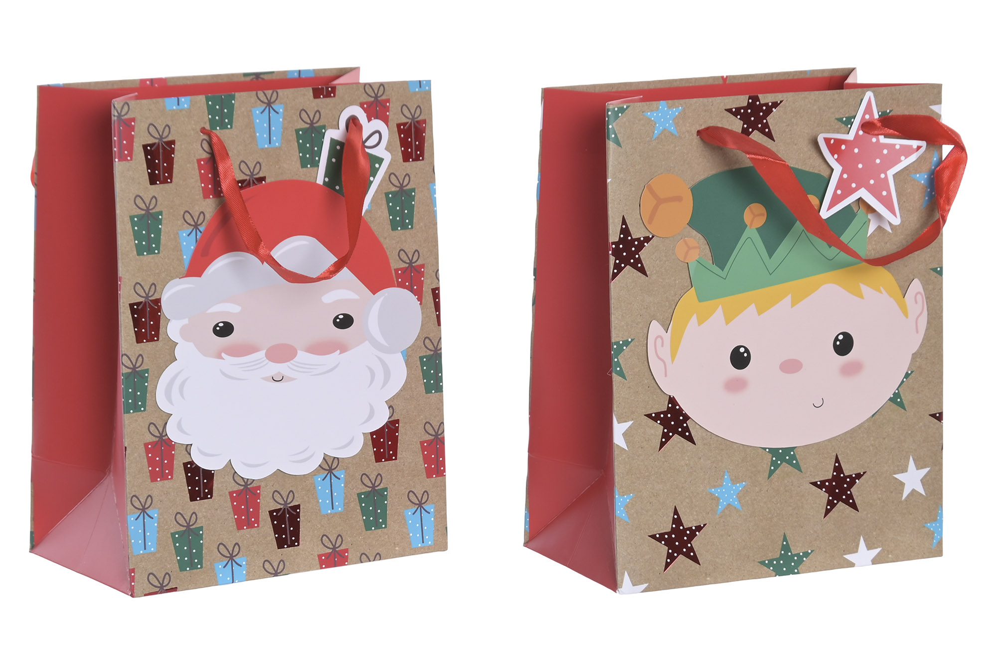 BOLSA PAPEL 18X10X23 210GSM 3D 2 SURT.