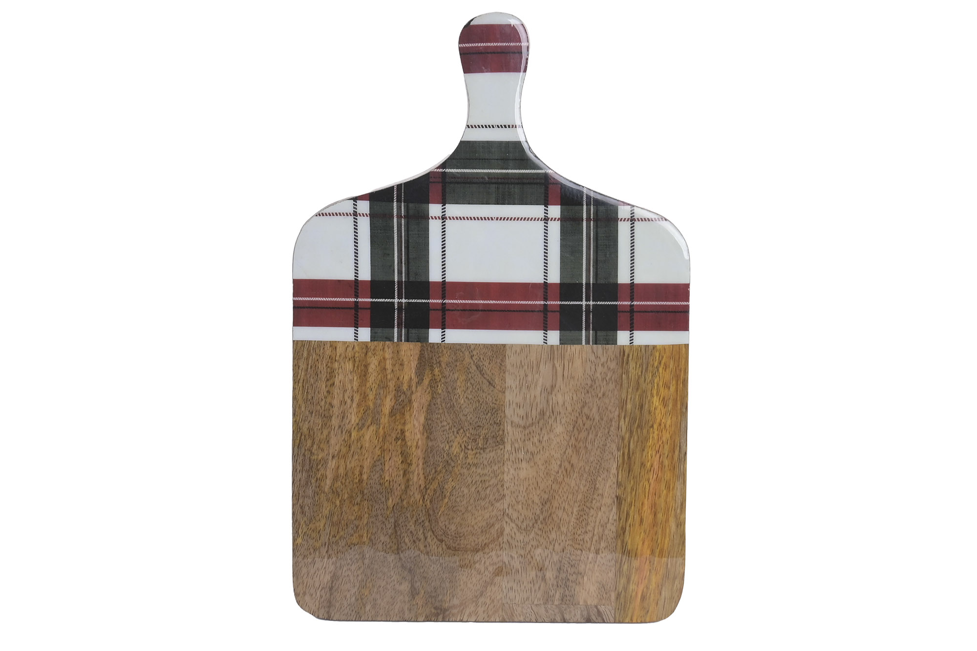 TABLA CORTAR MANGO RESINA 30X20X1,5 TARTAN LACADO