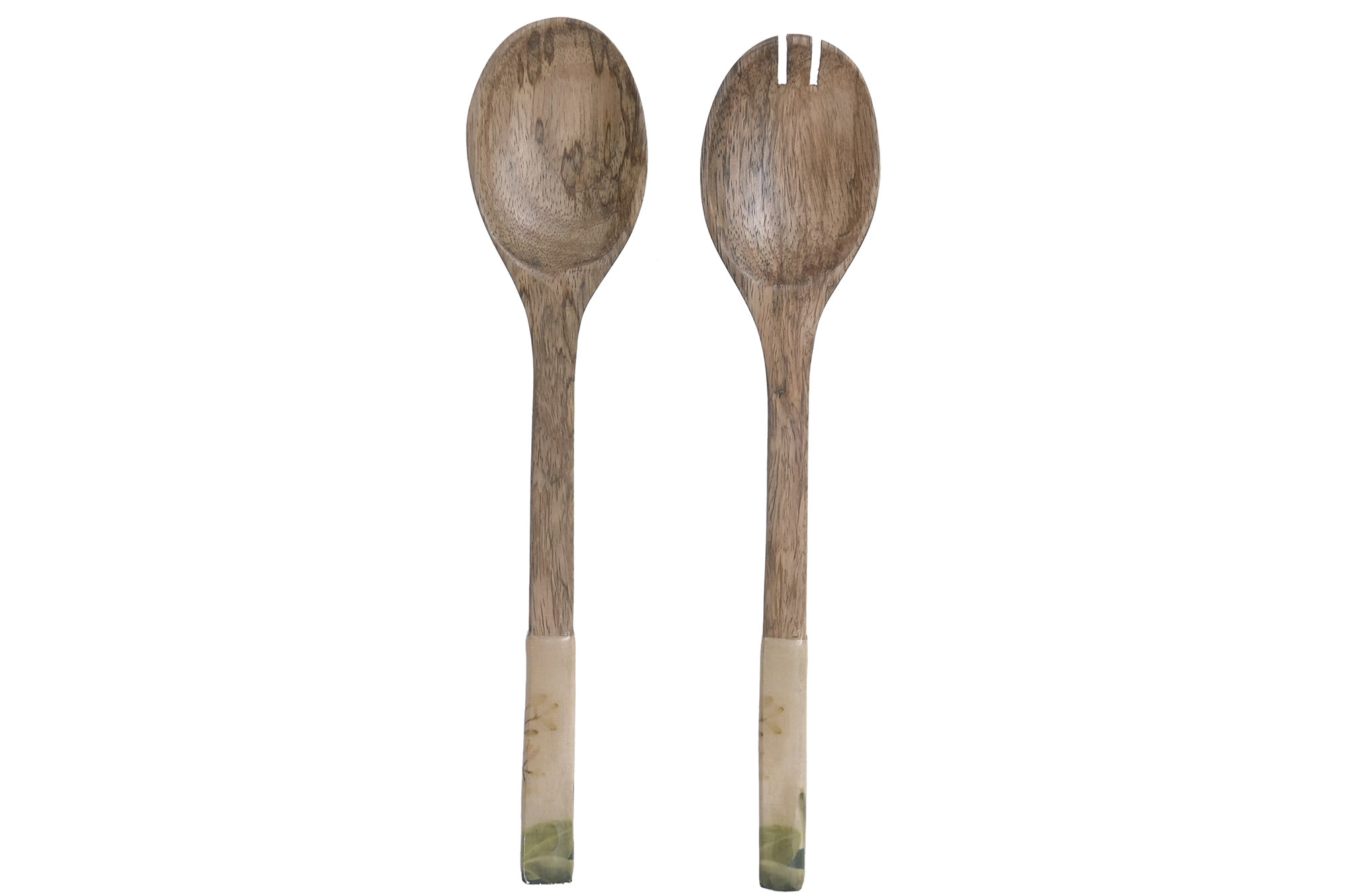 UTENSILIOS SET 2 MANGO 32X7X1,2 MUERDAGO LACADO
