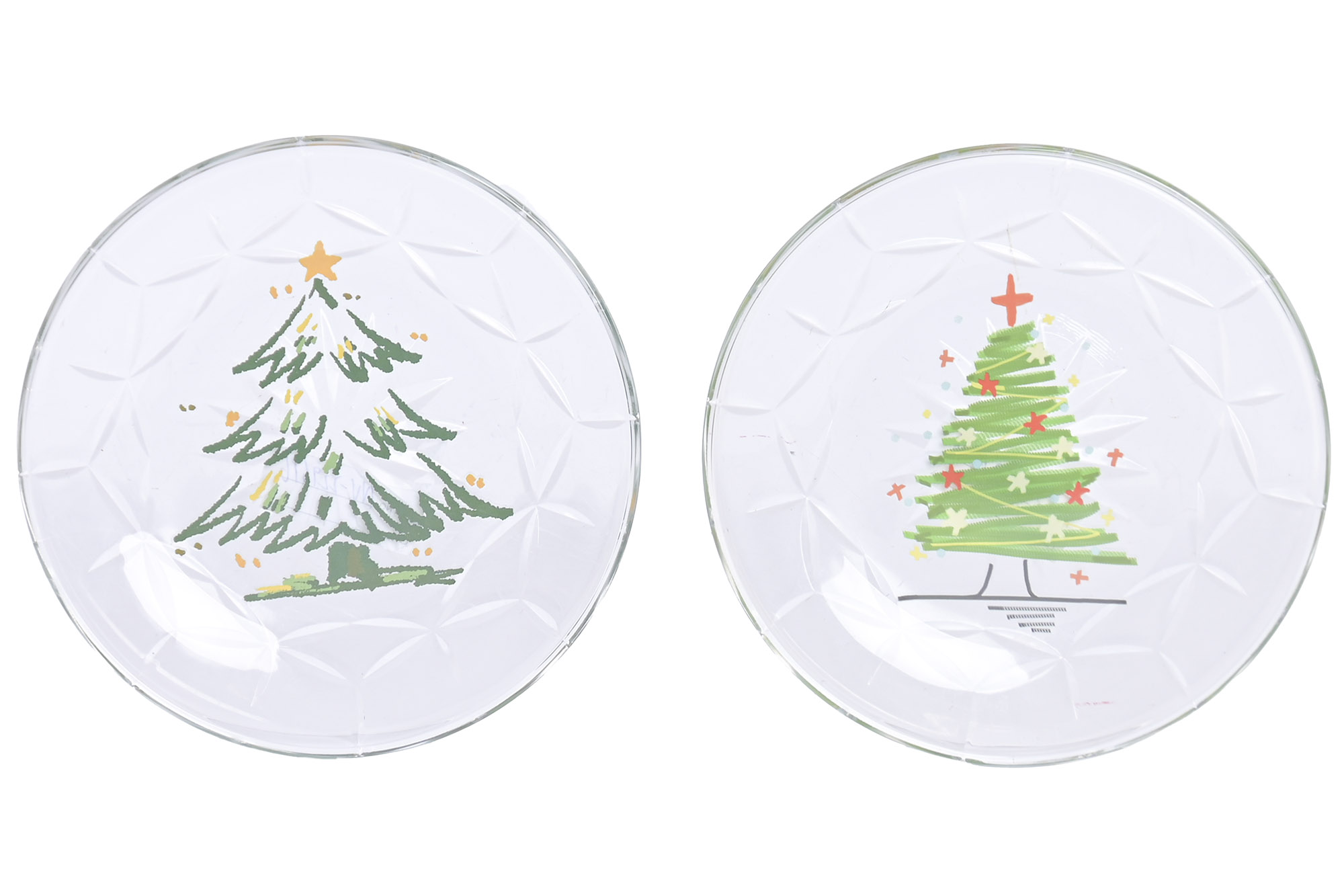 PLATO CRISTAL 15X15X2 ARBOL IMPRESO 2 SURT.