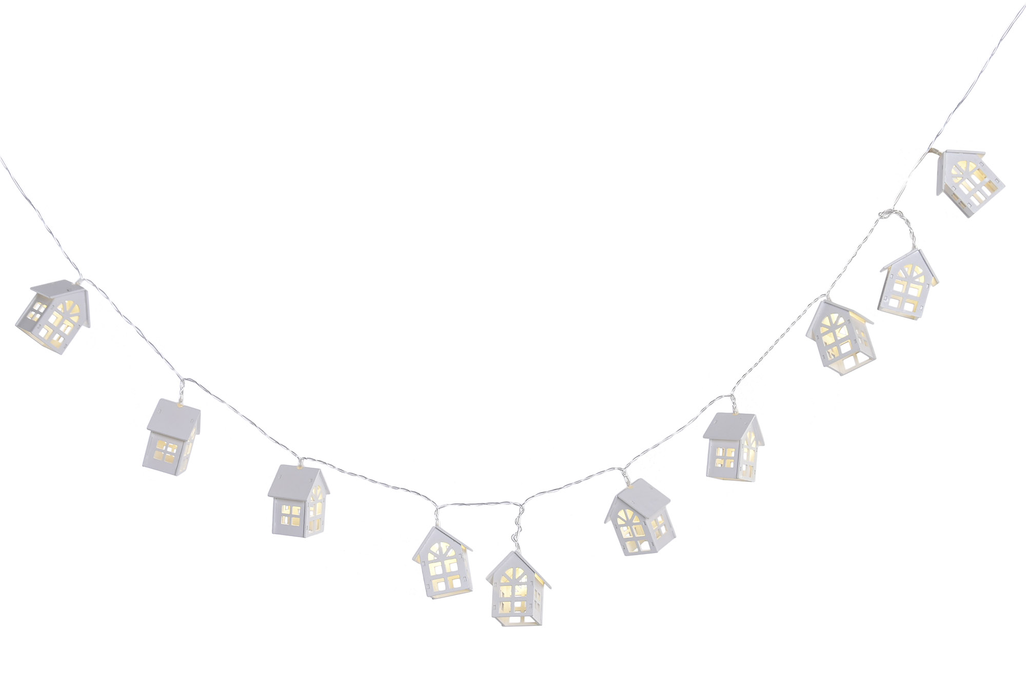 GUIRNALDA LED PVC 150X6X6 10L, 2XA CASA BLANCO