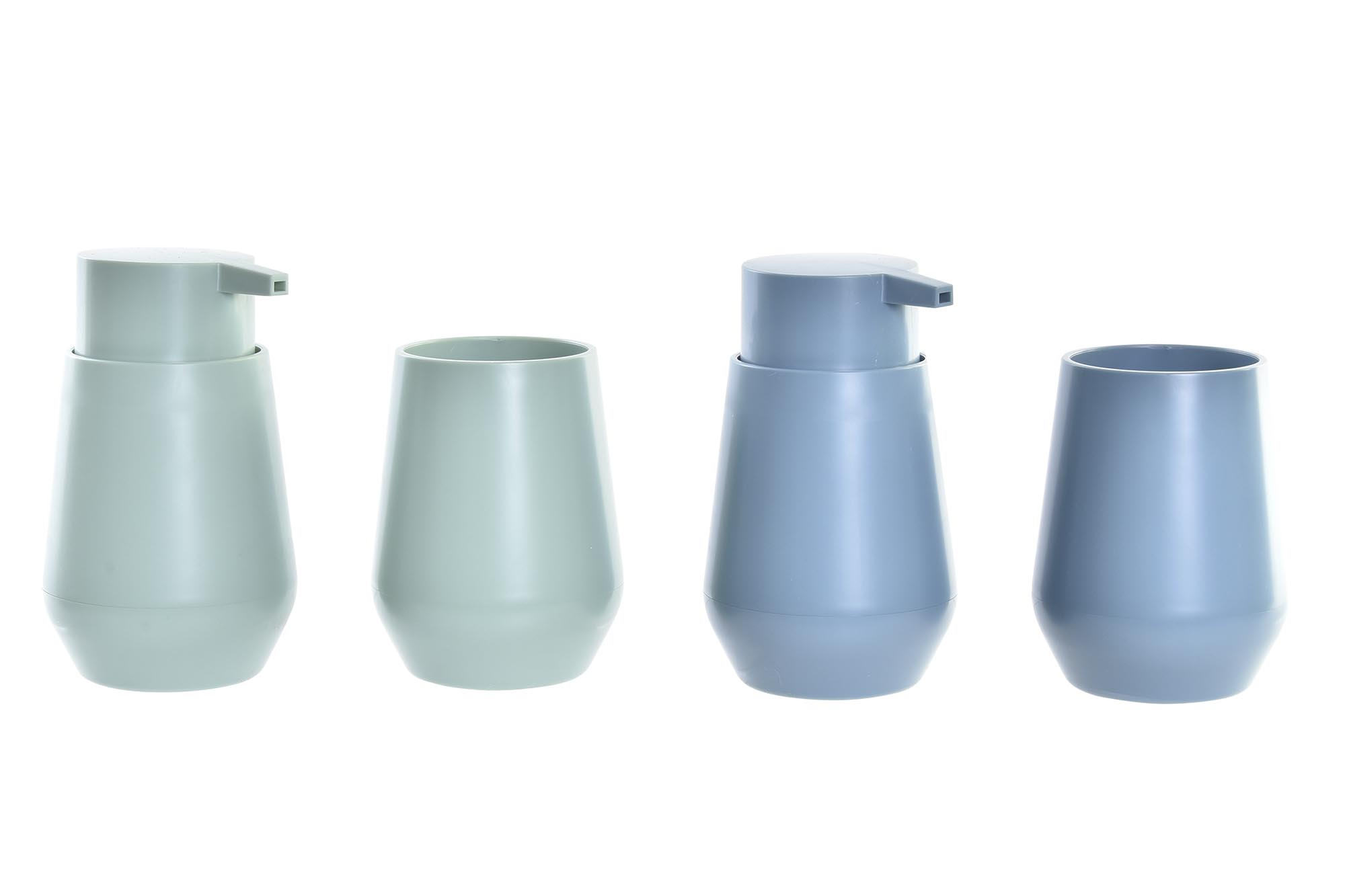 BAÑO SET 2 PS 8,5X8,5X14,5 MATE 2 SURT.