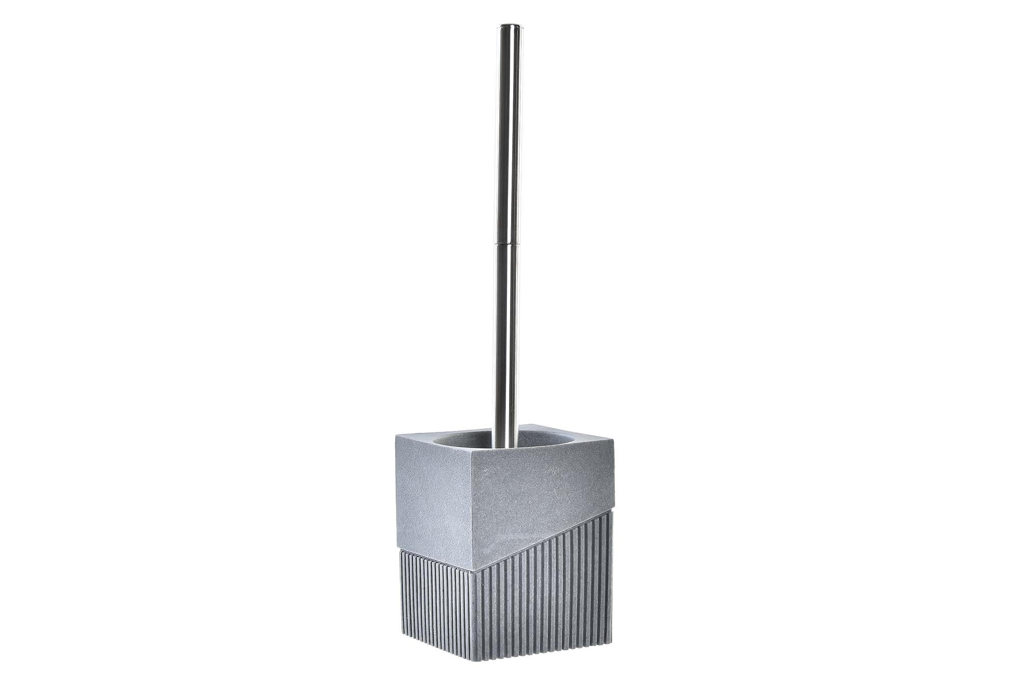 ESCOBILLERO RESINA INOX 9,5X9,5X37 GRIS