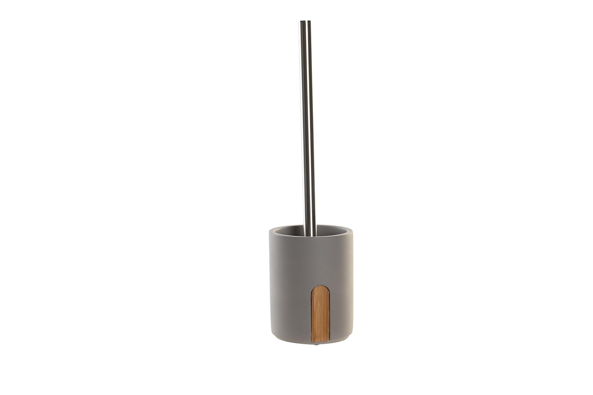 ESCOBILLERO CEMENTO BAMBU 9,5X9,5X36,5 MATE GRIS