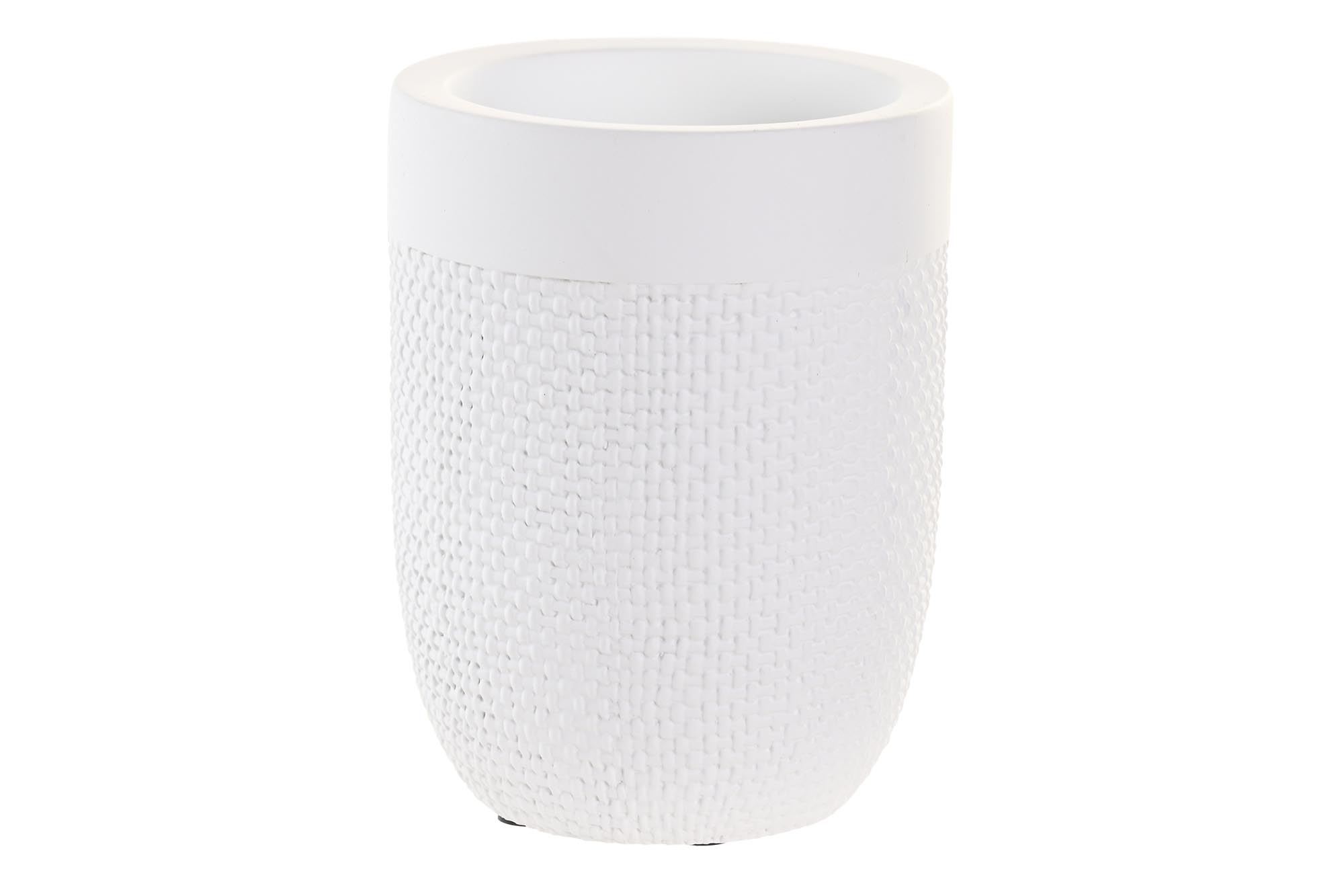 VASO CEMENTO 8X8X10,5 MATE BLANCO