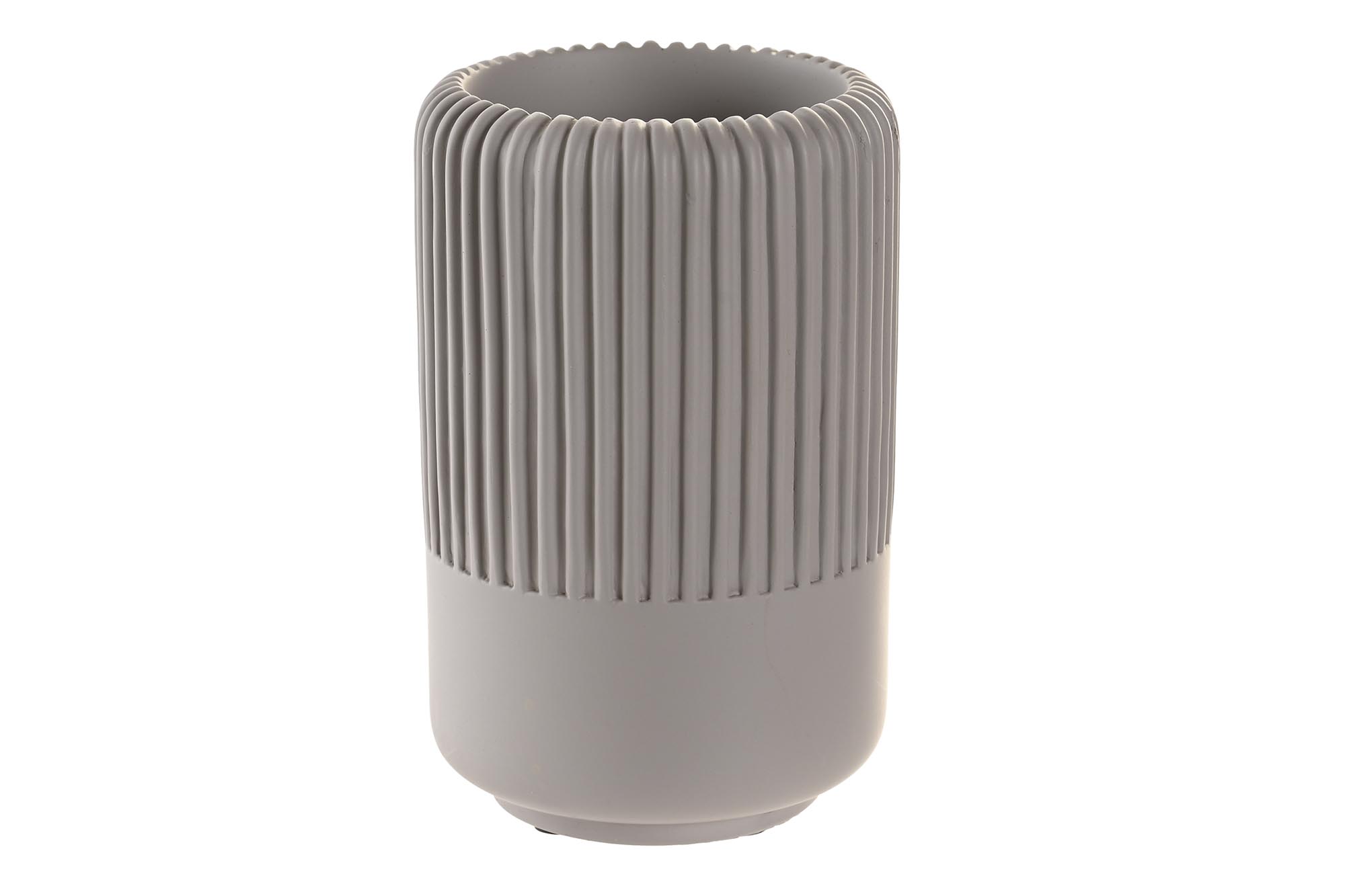 VASO CEMENTO 7X7X11 MATE GRIS