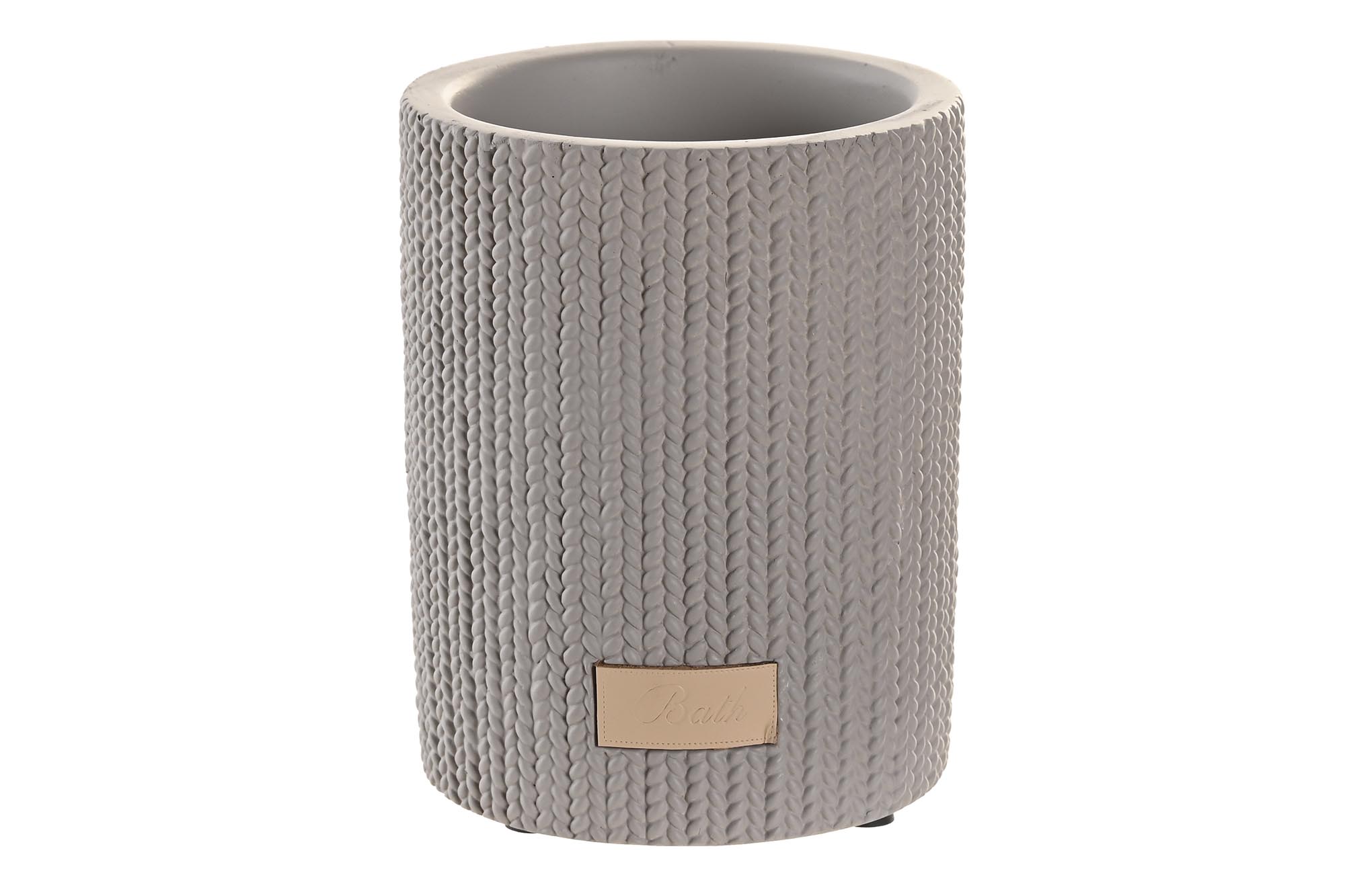 VASO CEMENTO 8X8X10 MATE GRIS
