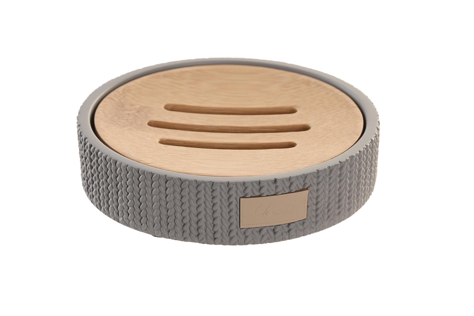 JABONERA CEMENTO BAMBU 11X11X2,5 GRIS