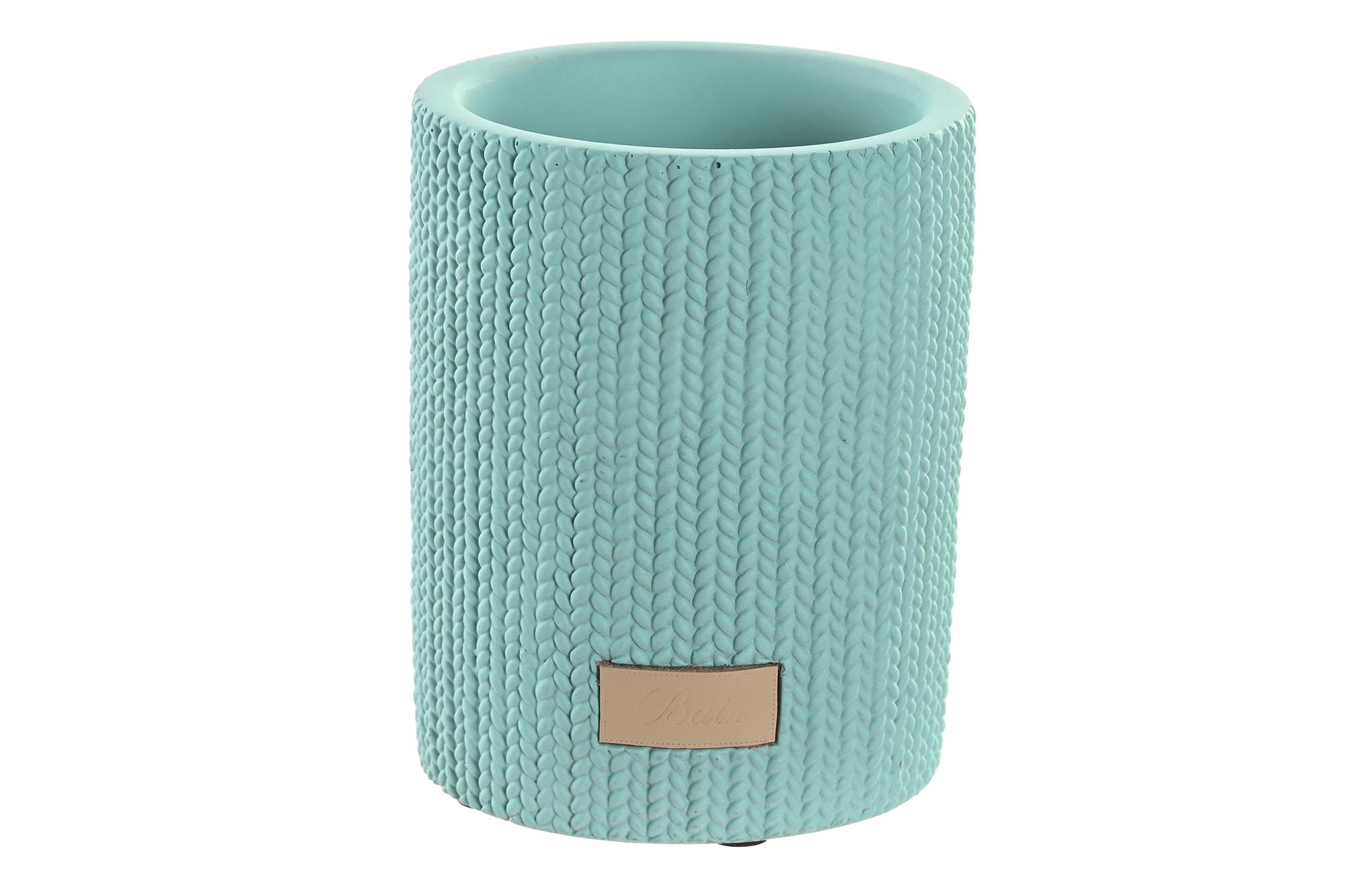 VASO CEMENTO 8X8X10 MATE VERDE MENTA