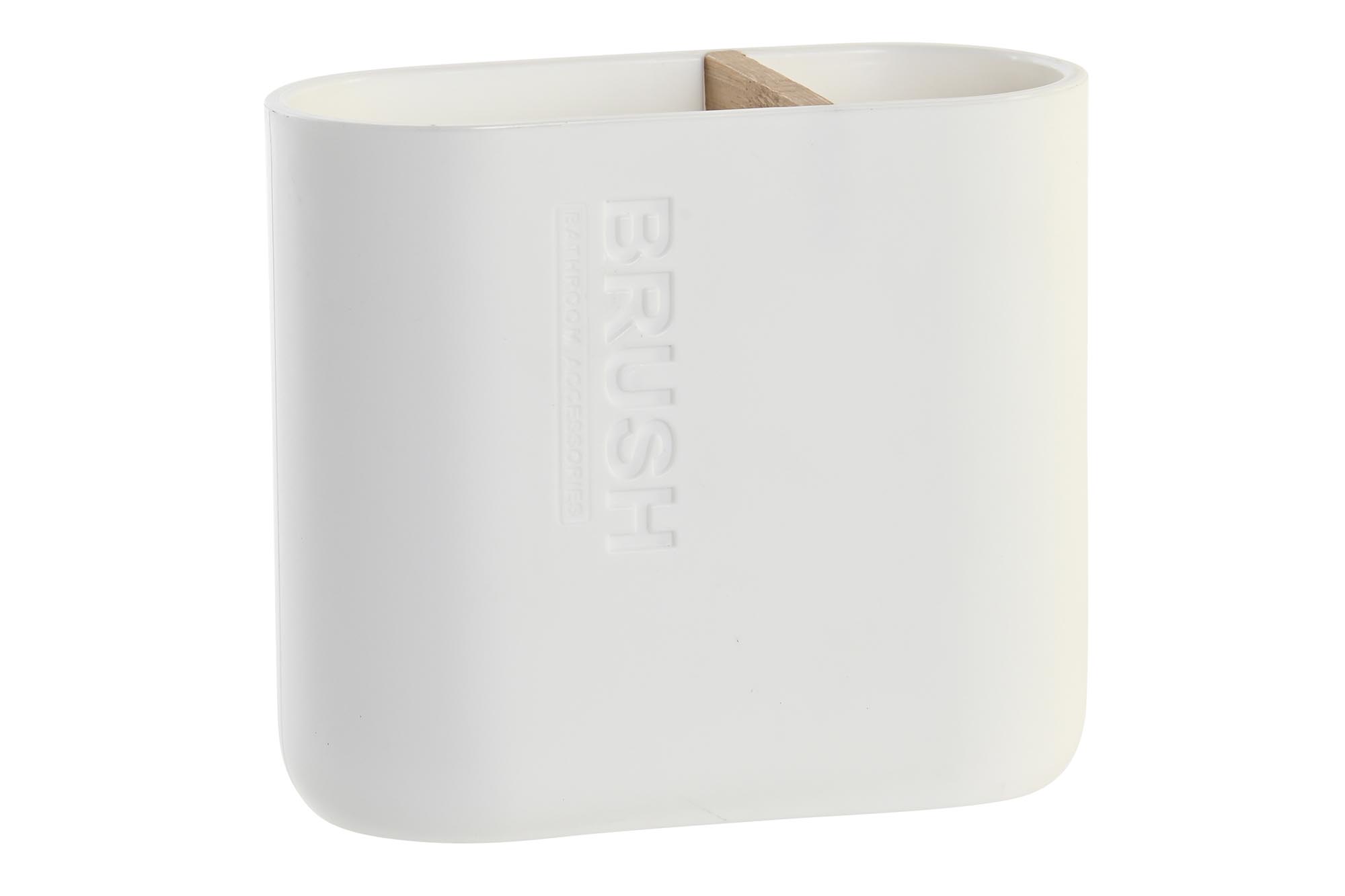 VASO PP BAMBU 11,5X5,5X10,5 BLANCO