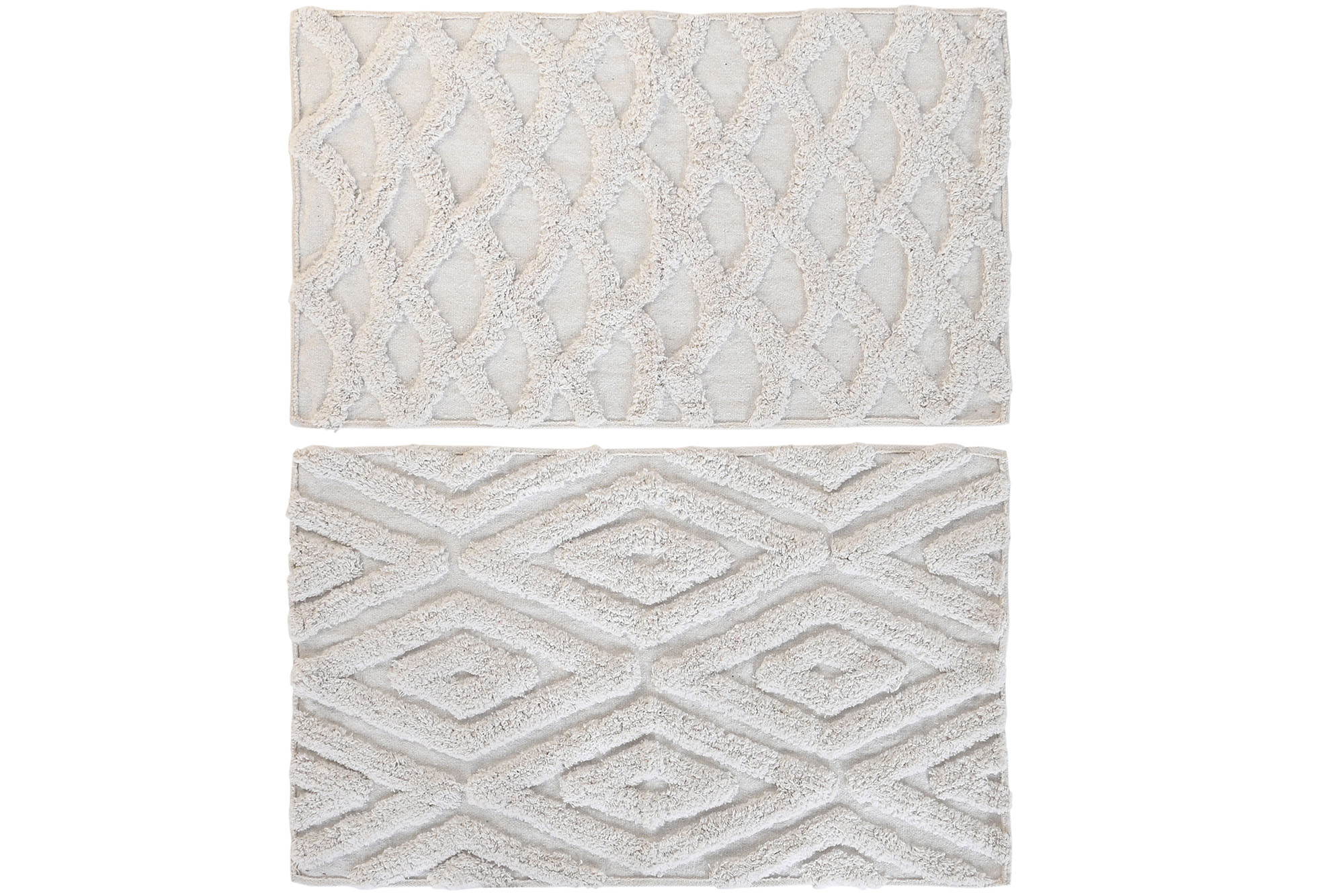 ALFOMBRA ALGODON 50X80X0,5 1300 GSM ROMBOS 2 SURT.