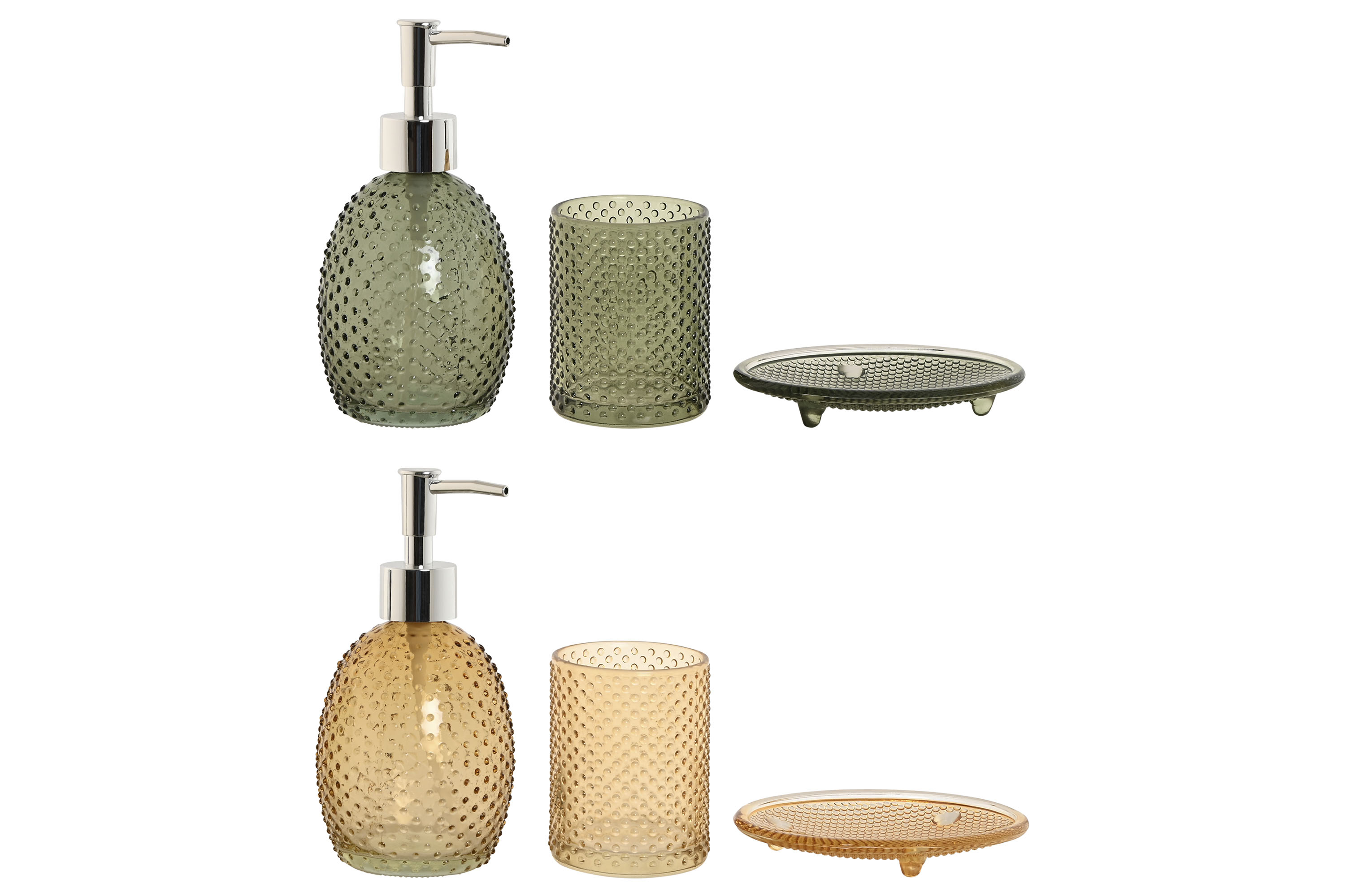 BAÑO SET 3 CRISTAL ABS 9X8X17 350ML 2 SURT.