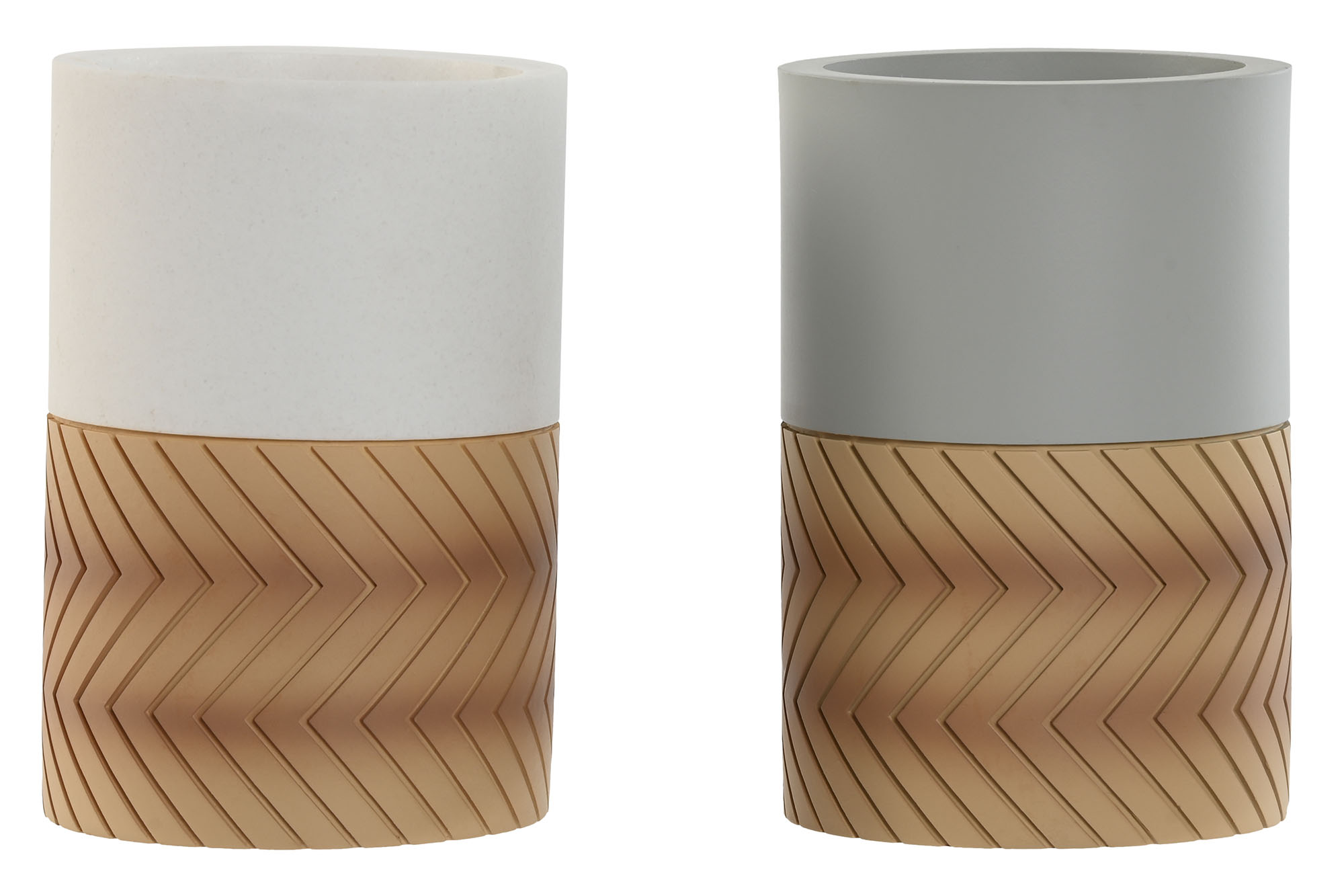 VASO RESINA 7X7X10,5 2 SURT.