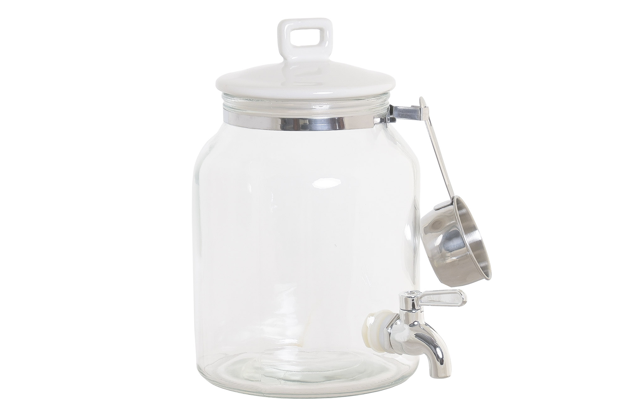 DISPENSADOR CRISTAL 20X22X26,7 3L JABON COLADA