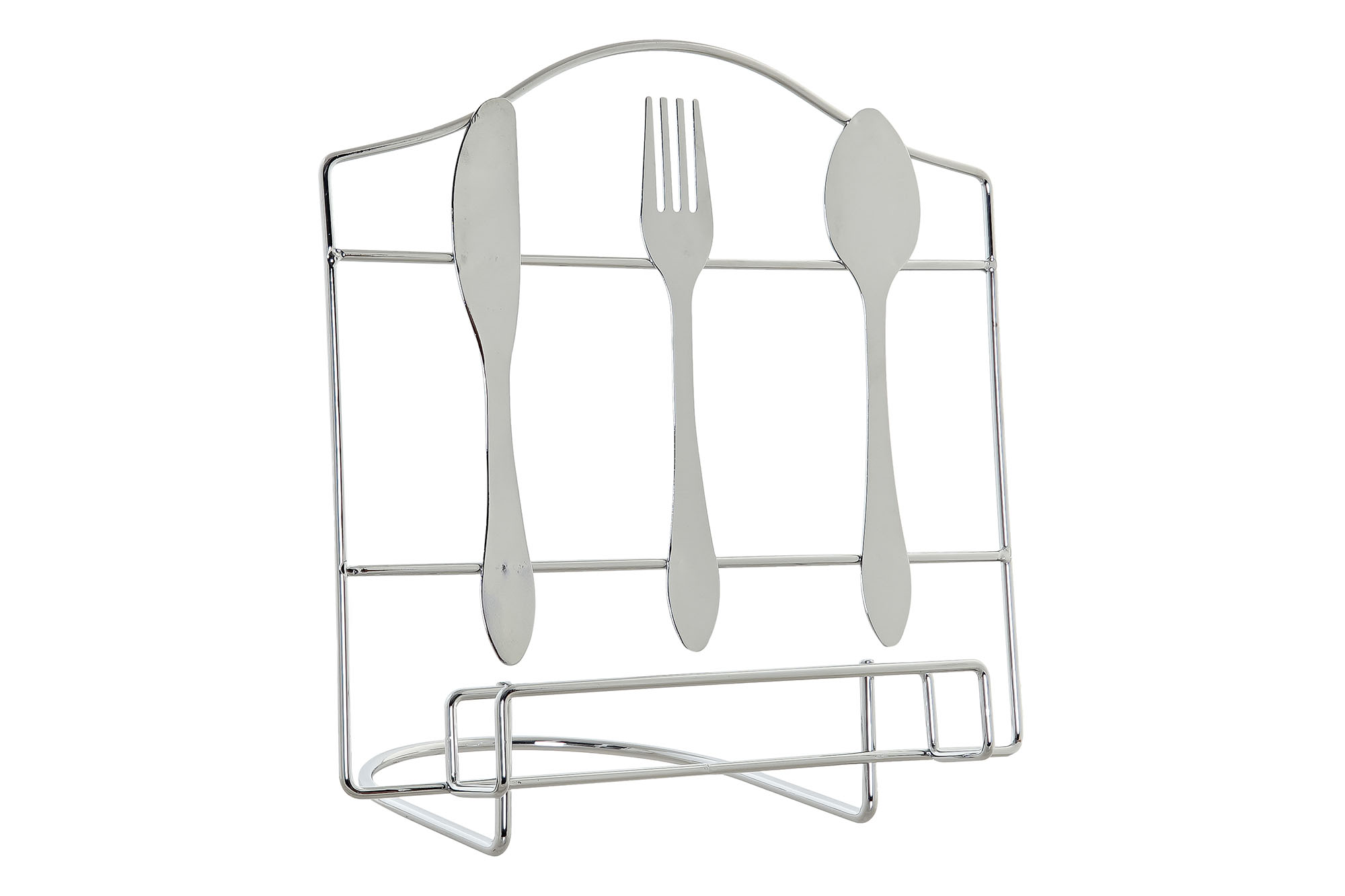 ATRIL METAL CROMADO 23X15X22 CUBIERTOS PLATEADO