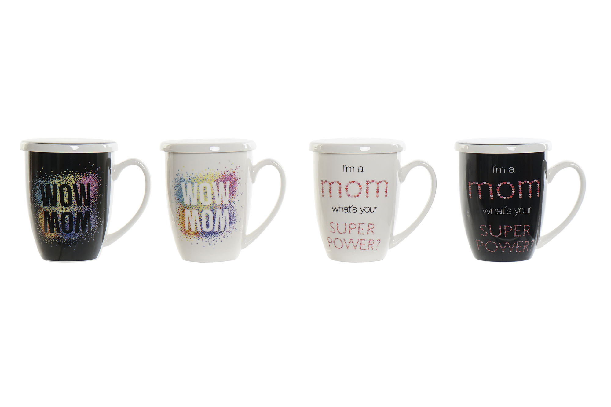 MUG INFUSIONES PORCELANA 12X9X11 380ML MOM 4 SURT.
