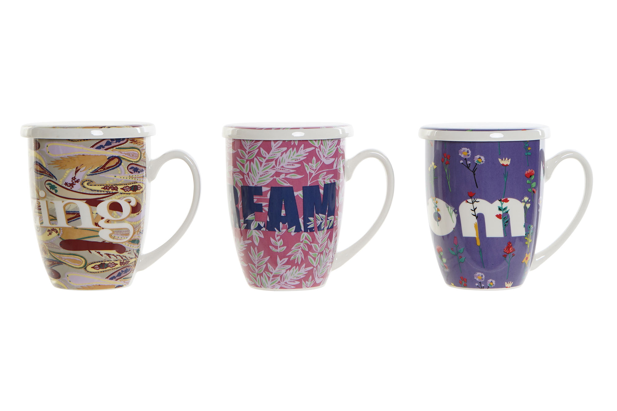 MUG INFUSIONES PORCELANA 12X9X11,5 380ML, DAYDREAM