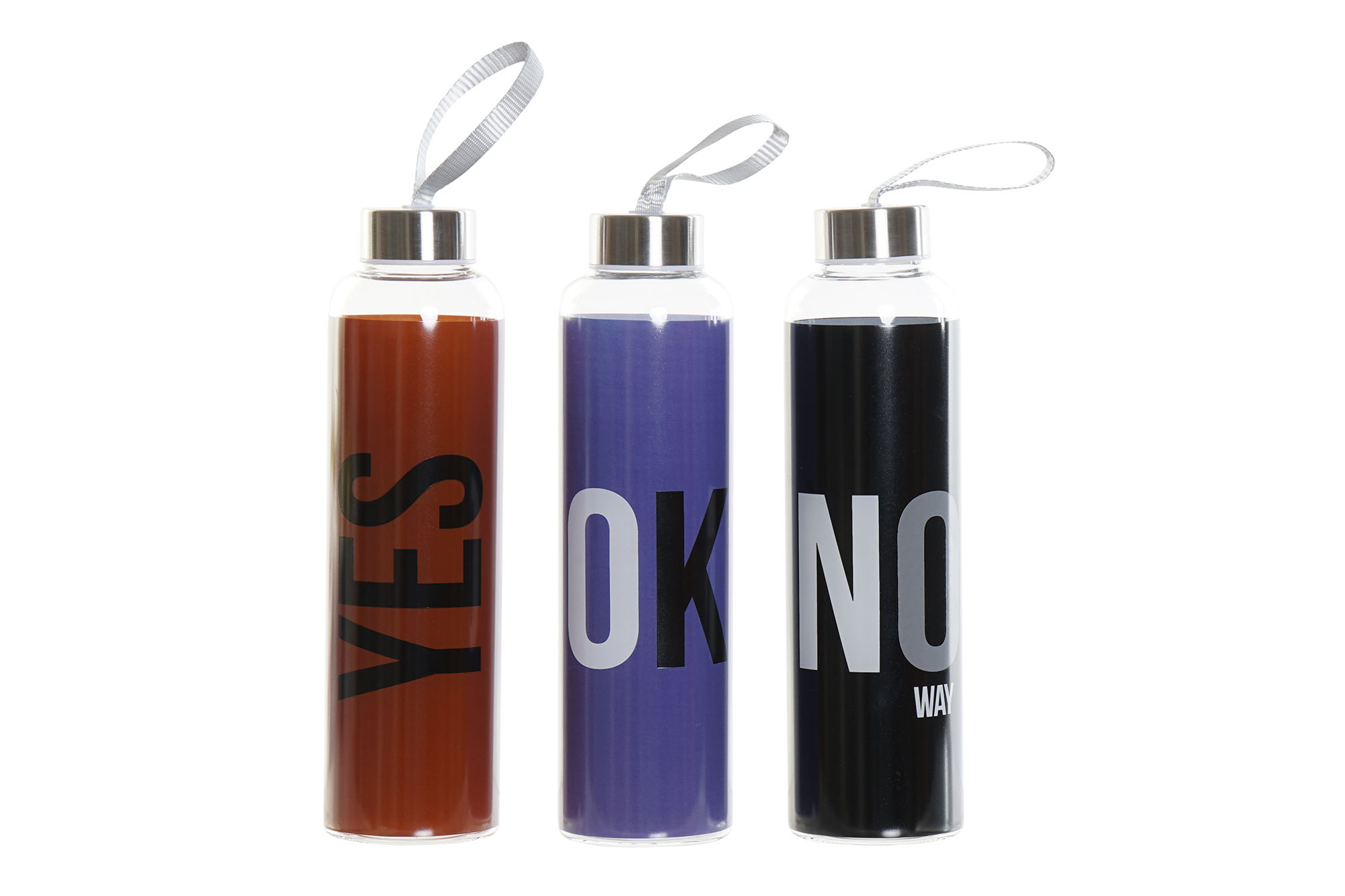 BOTELLA BOROSILICATO 6,5X6,5X23 550ML, SLOGAN 3 SU