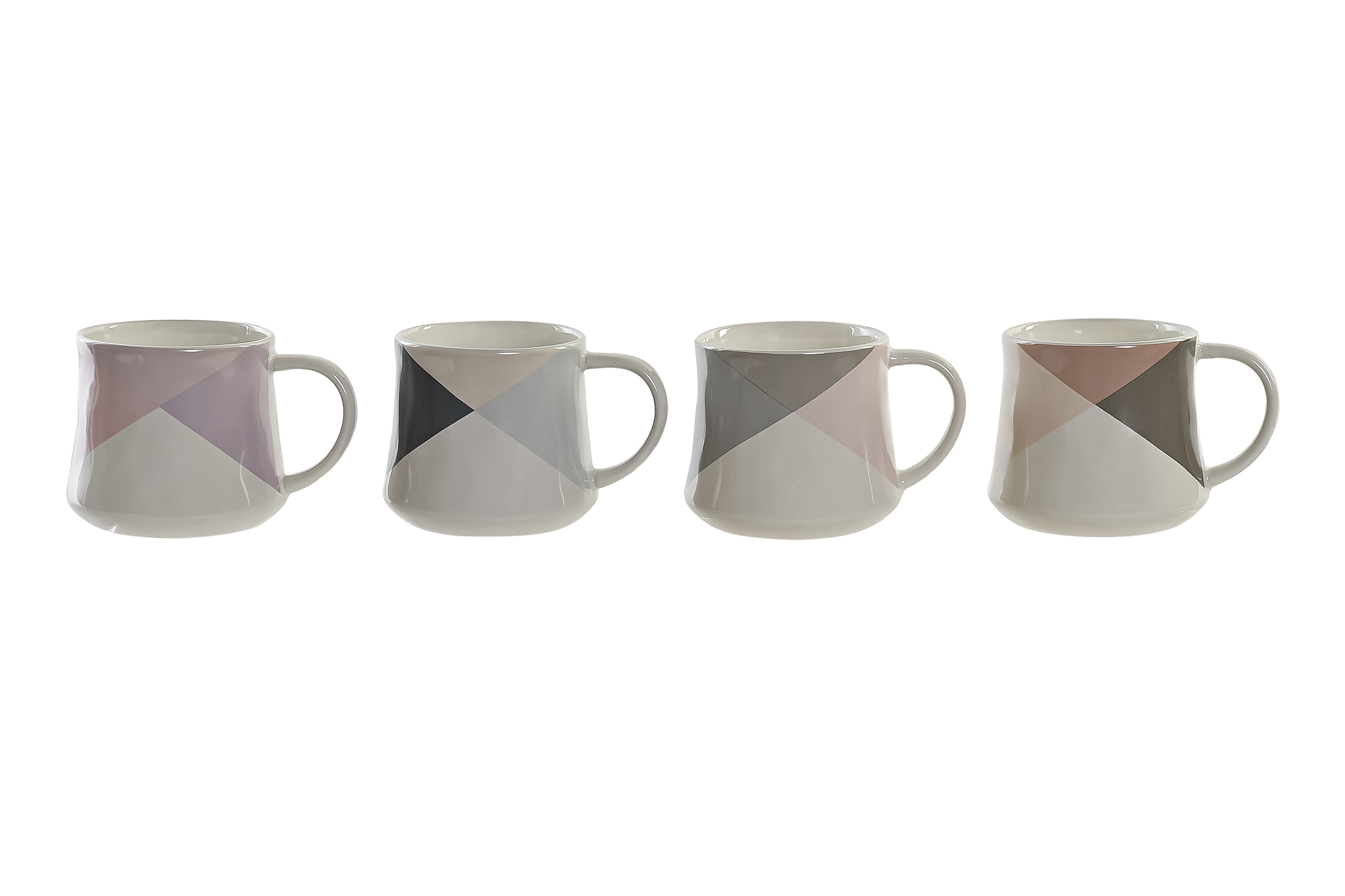 MUG GRES 13X9,5X8,5 385ML, 4 SURT.